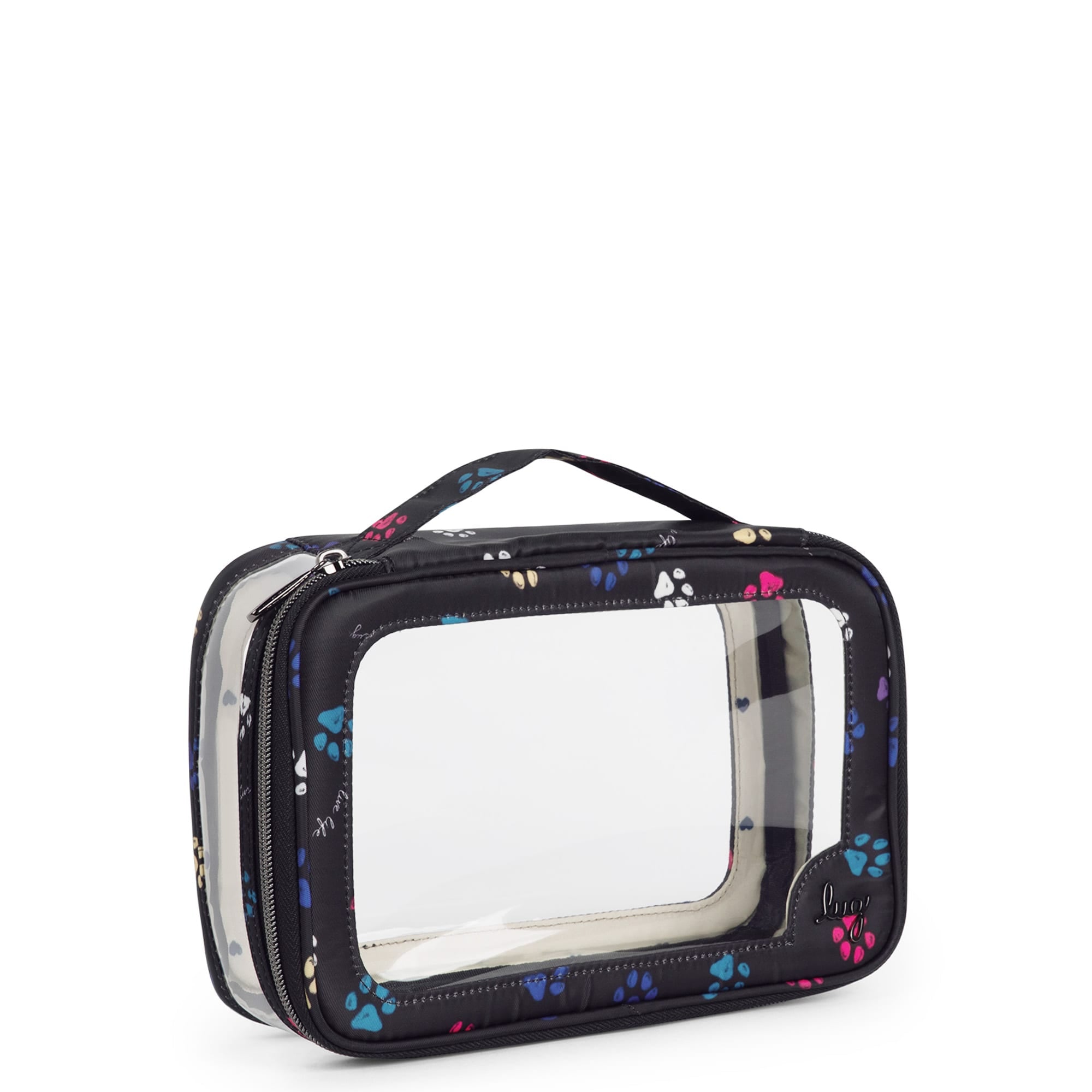 Clear Zip Storage Pouch - PAWS BLACK - Clear_Zip_StoragePouch_Paws_Black_02