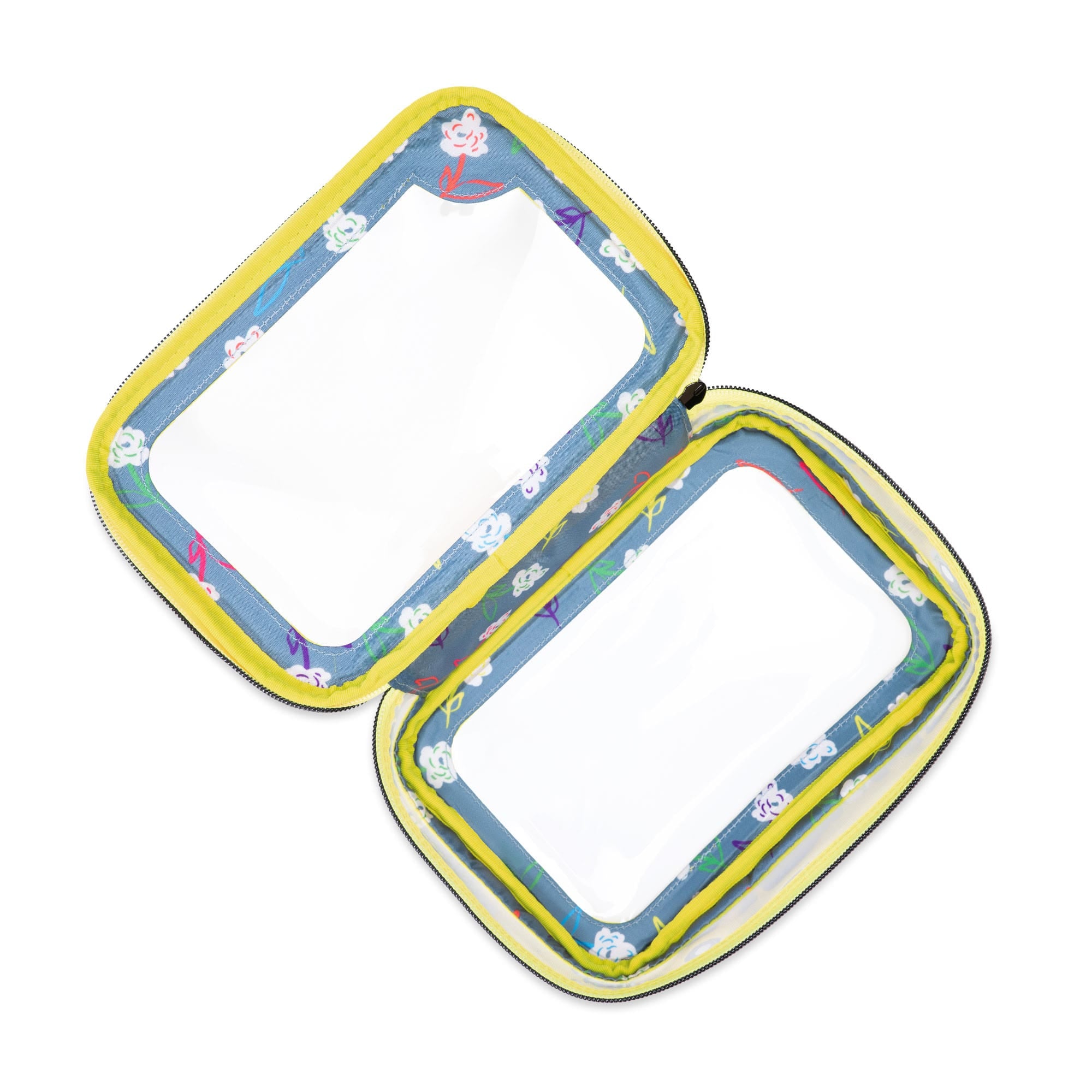 Clear Zip Storage Pouch - YELLOW - Clear_Zip_StoragePouch_Yellow_Neon_05