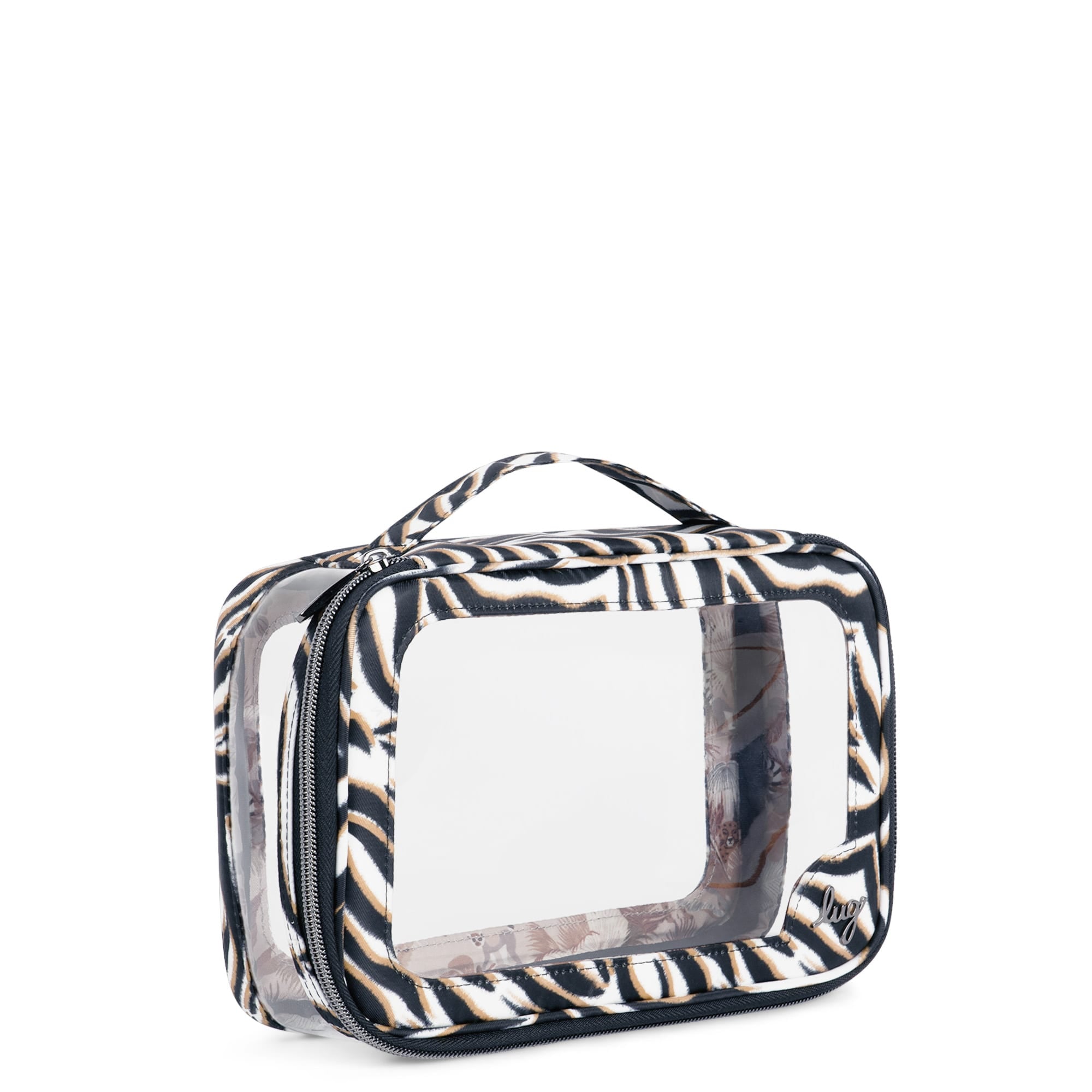 Clear Zip Storage Pouch - ZEBRA SAND - Clear_Zip_StoragePouch_Zebra_Sand_02_b6f7c358-aa3b-451c-b67d-c64e7b1ceee8