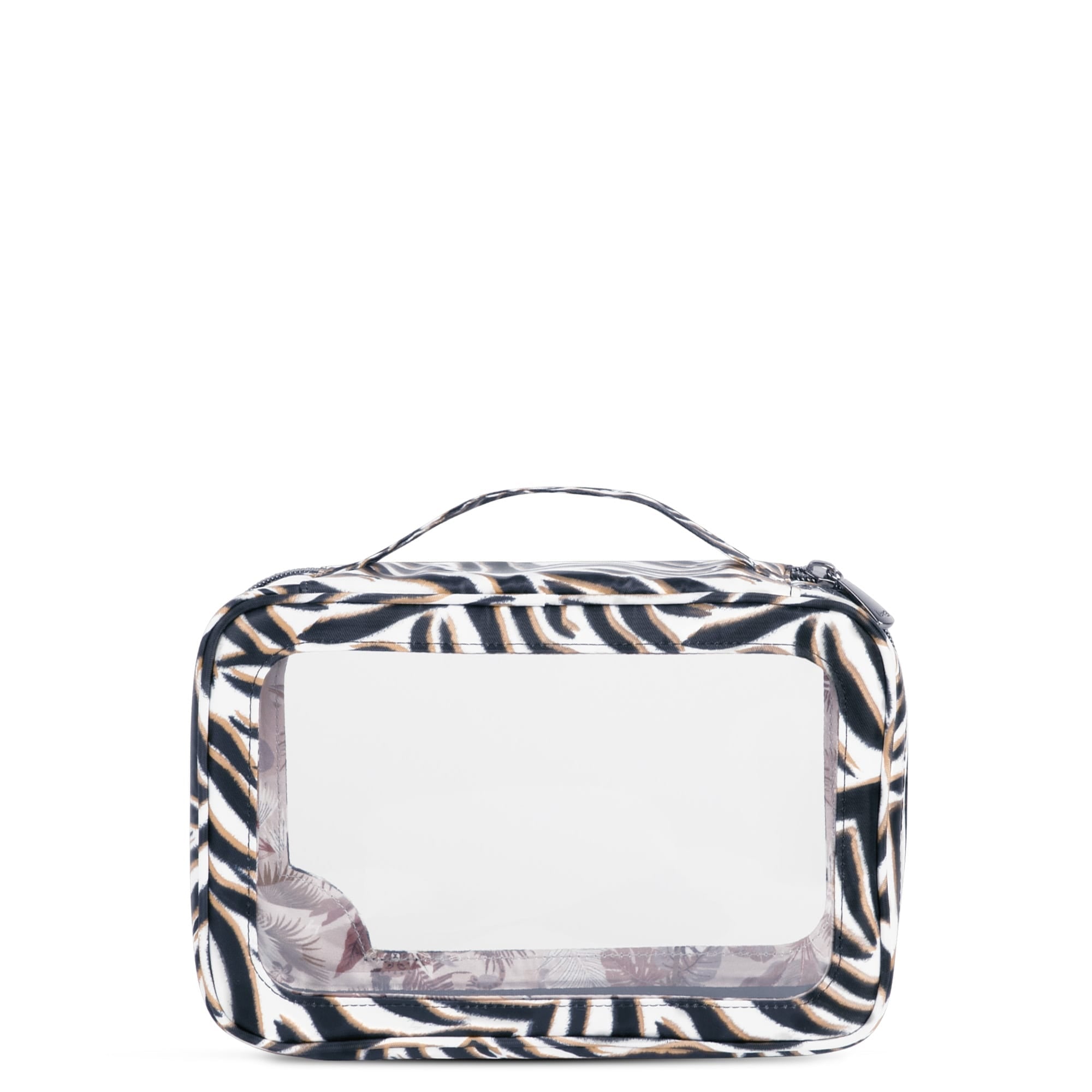 Clear Zip Storage Pouch - ZEBRA SAND - Clear_Zip_StoragePouch_Zebra_Sand_04