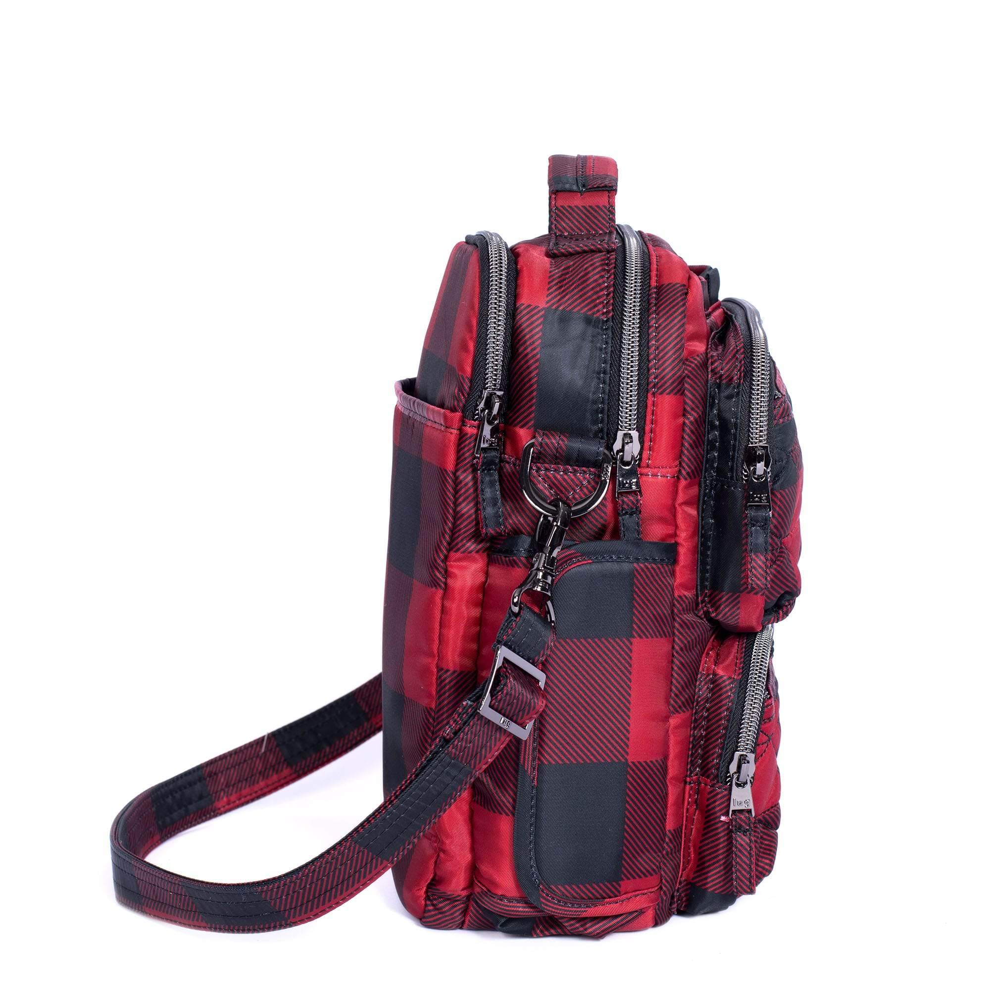 Compass Crossbody Bag - BUFFALO CHECK RED - CompassCrossbody_BuffaloCheckRed_03