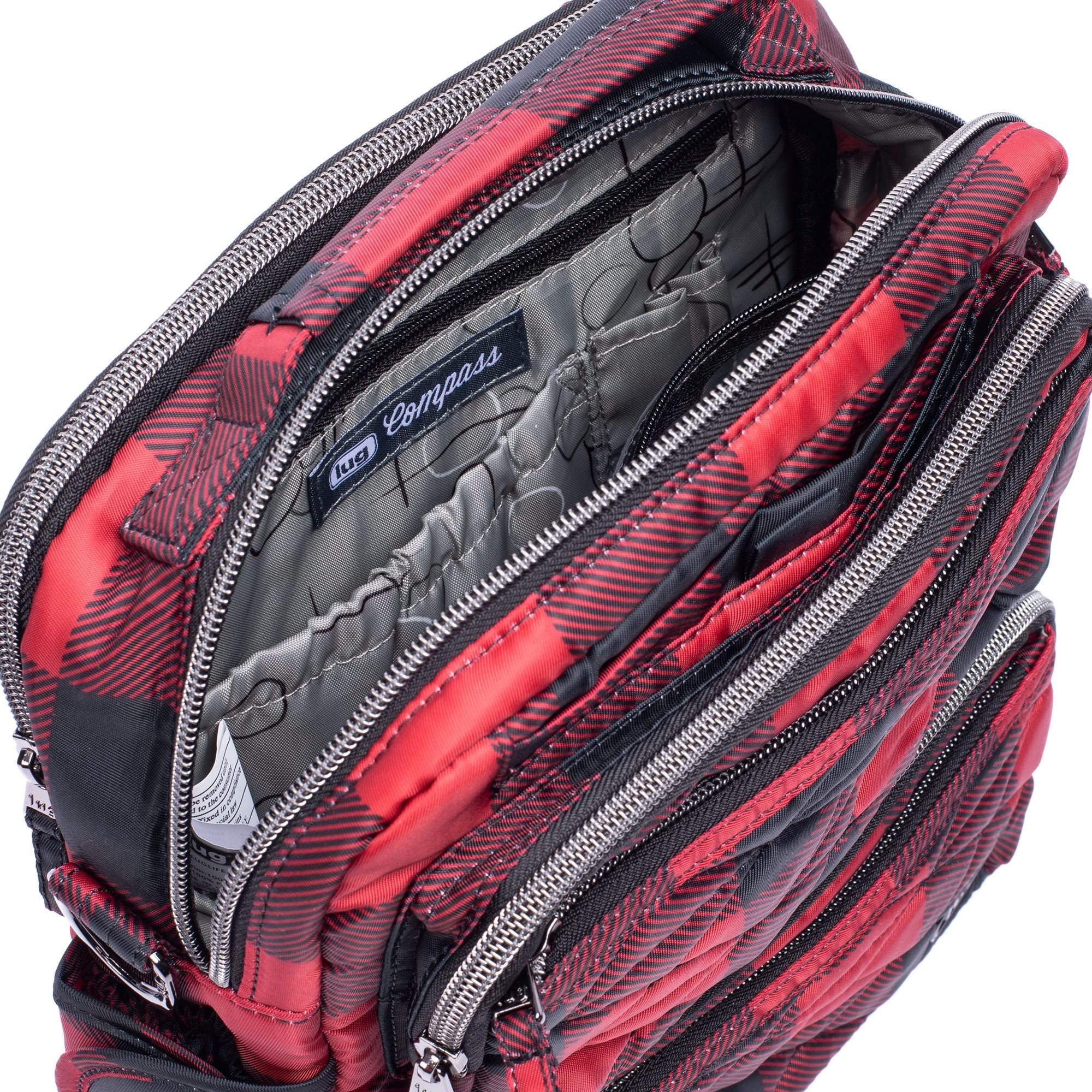 Compass Crossbody Bag - BUFFALO CHECK RED - CompassCrossbody_BuffaloCheckRed_05_1