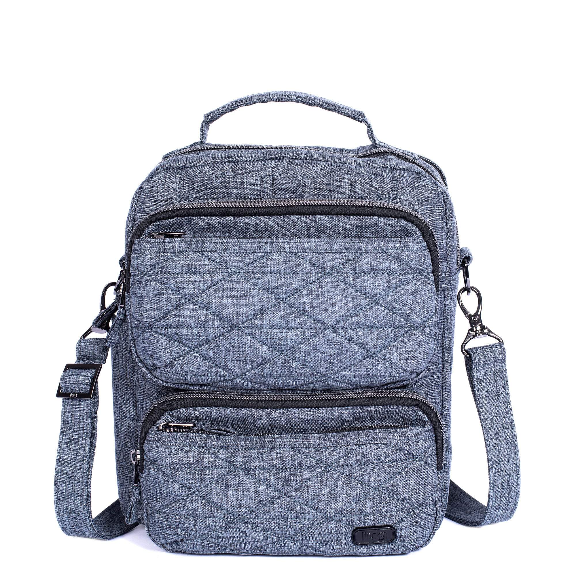 Compass Crossbody Bag - HEATHER GREY - CompassCrossbody_HRGrey_01