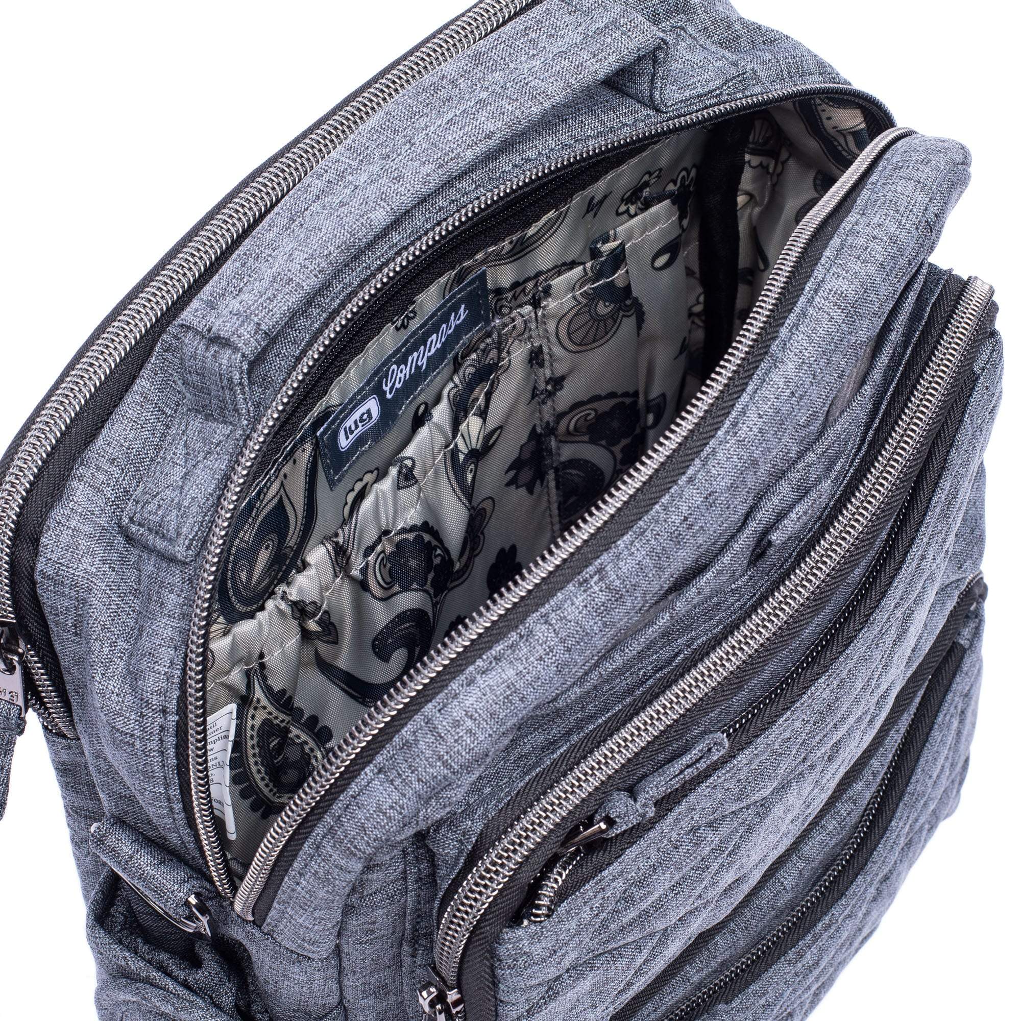Compass Crossbody Bag - HEATHER GREY - CompassCrossbody_HRGrey_05