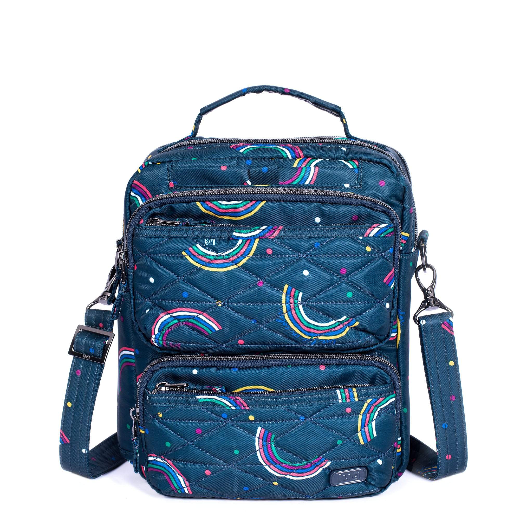 Compass Crossbody Bag - RAINBOW NAVY - CompassCrossbody_RainbowNavy_01