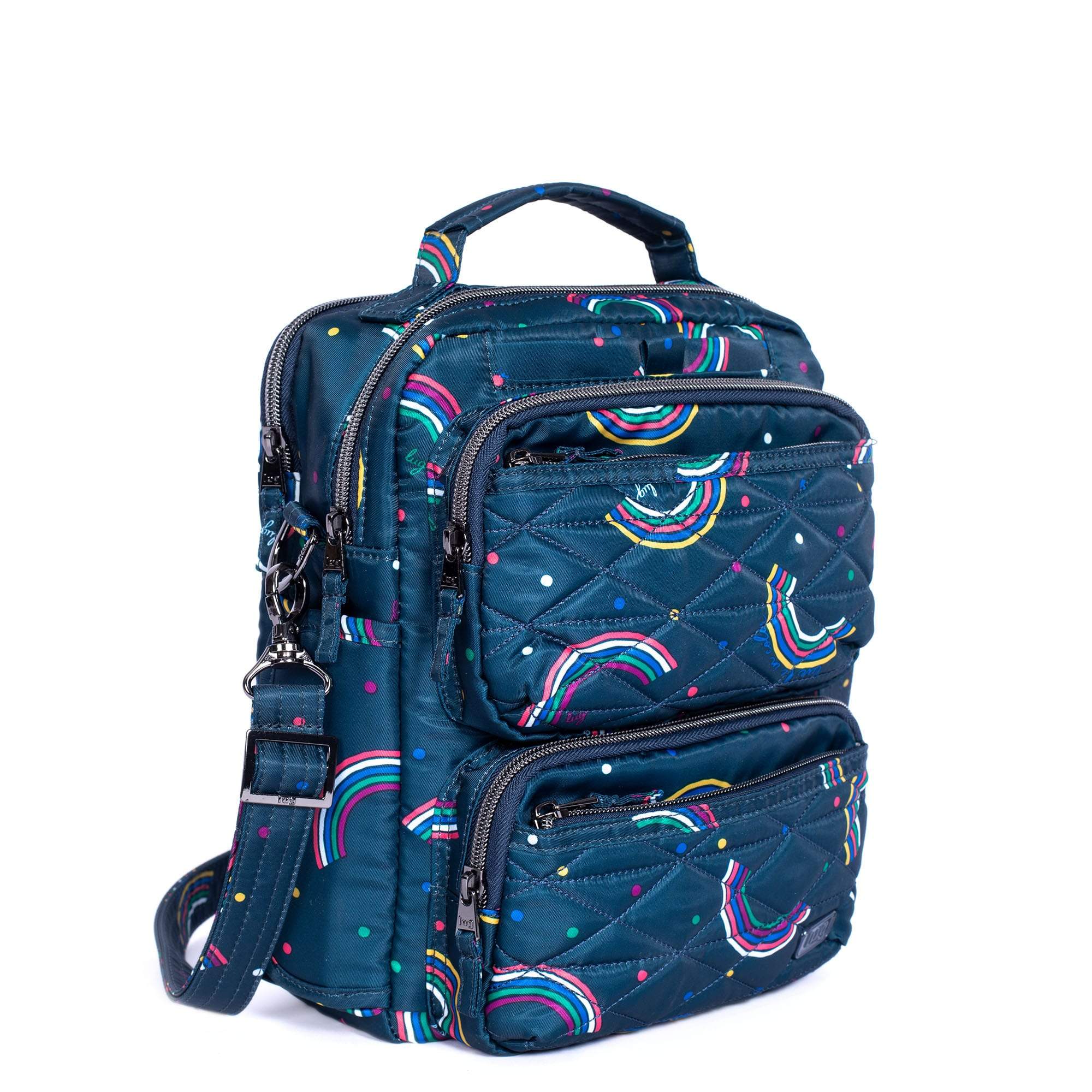 Compass Crossbody Bag - RAINBOW NAVY - CompassCrossbody_RainbowNavy_02