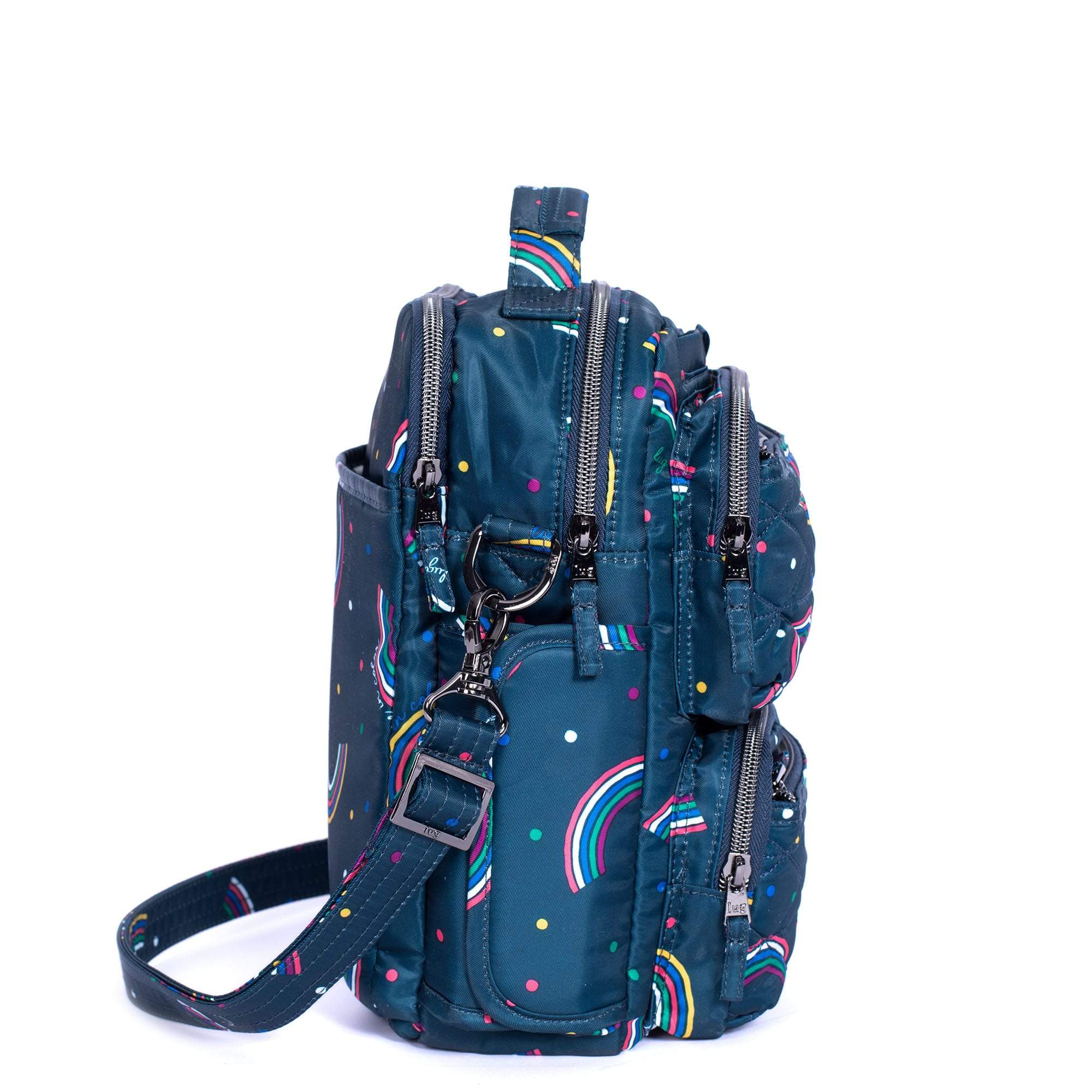 Compass Crossbody Bag - RAINBOW NAVY - CompassCrossbody_RainbowNavy_03