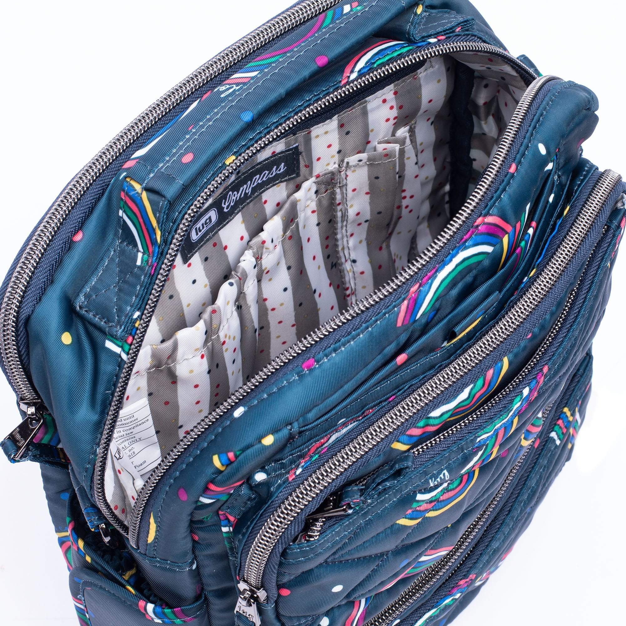 Compass Crossbody Bag - RAINBOW NAVY - CompassCrossbody_RainbowNavy_05