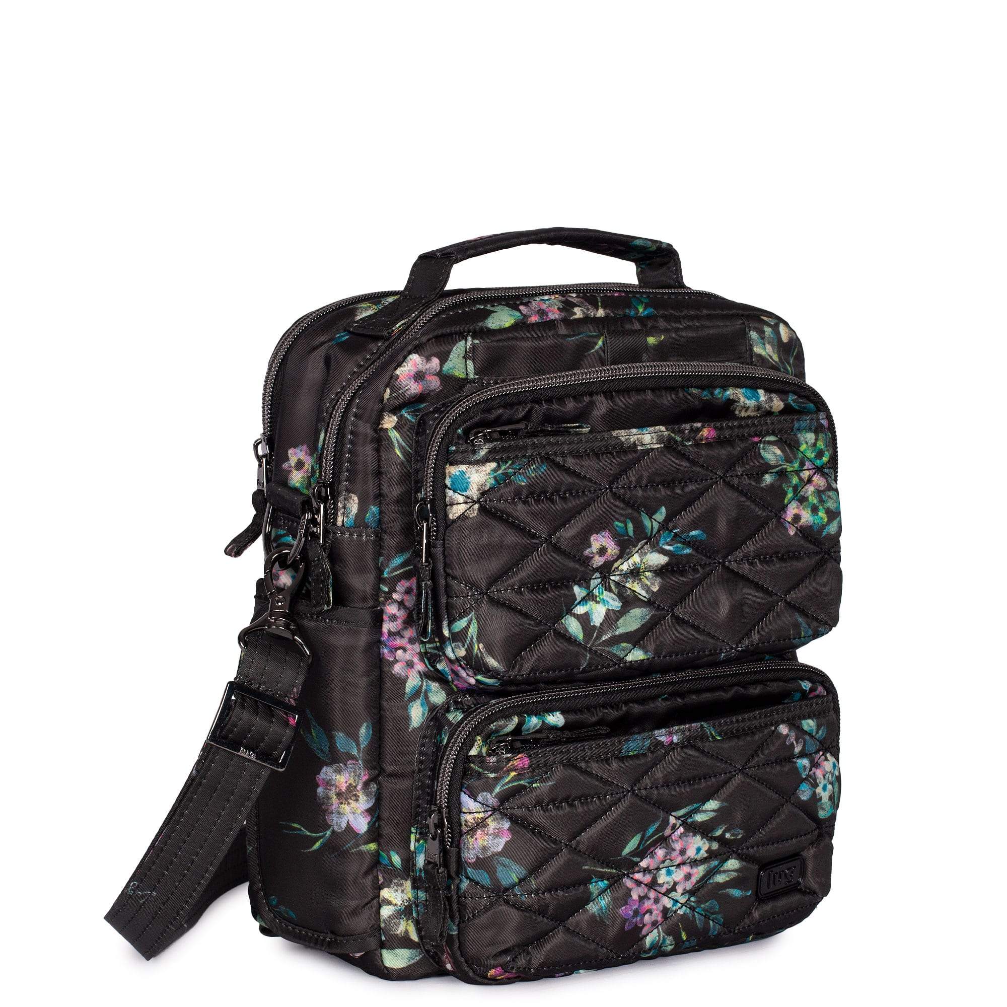 Compass Crossbody Bag - BOUQUET BLACK - Compass_BouquetBlack_02_5764a78c-b571-44df-bb73-29bebc14eadb