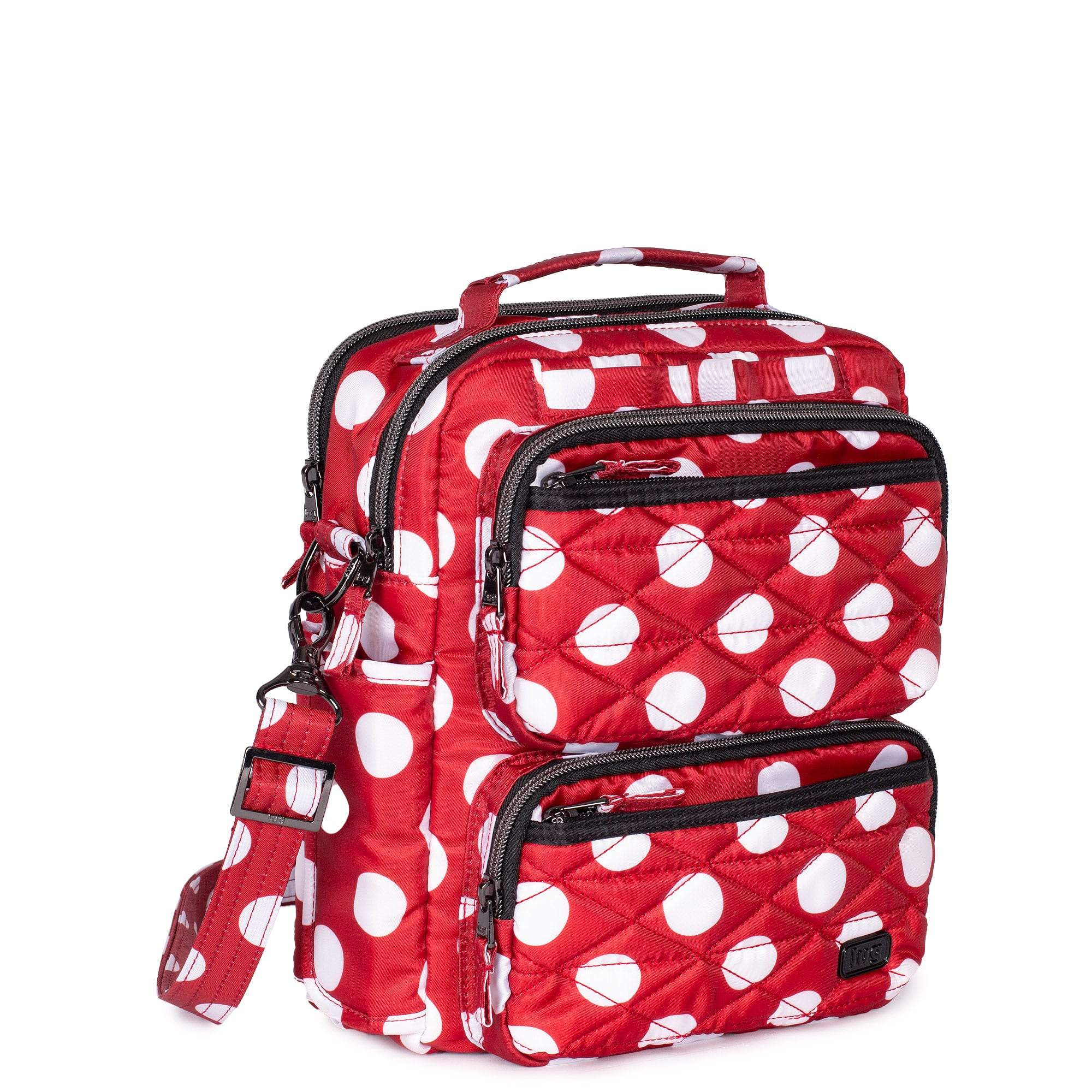 Compass Crossbody Bag - CRIMSON LARGE DOT - Compass_CrimsonLgDot_02_6524095b-df98-41e8-9b36-f446d7512997
