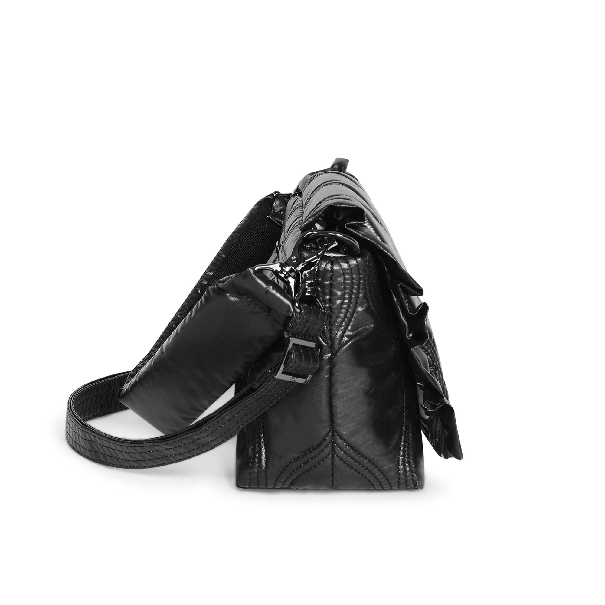 Conga Shoulder Bag - METALLIC BLACK - Conga_BlackMetallic_03_01