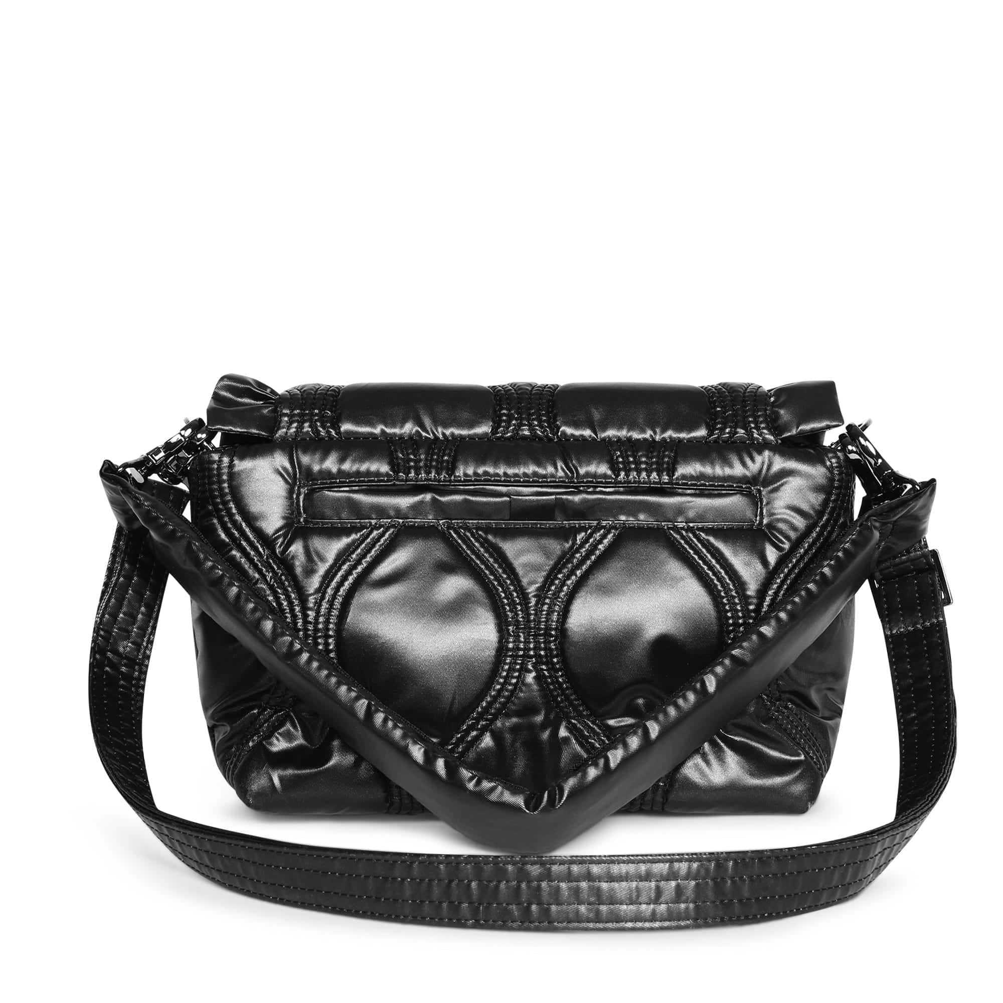 Conga Shoulder Bag - METALLIC BLACK - Conga_BlackMetallic_04