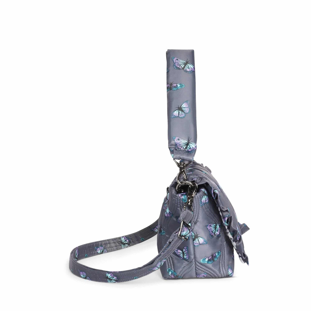 Conga Shoulder Bag - BUTTERFLY GREY - Conga_Butterfley_Grey_03