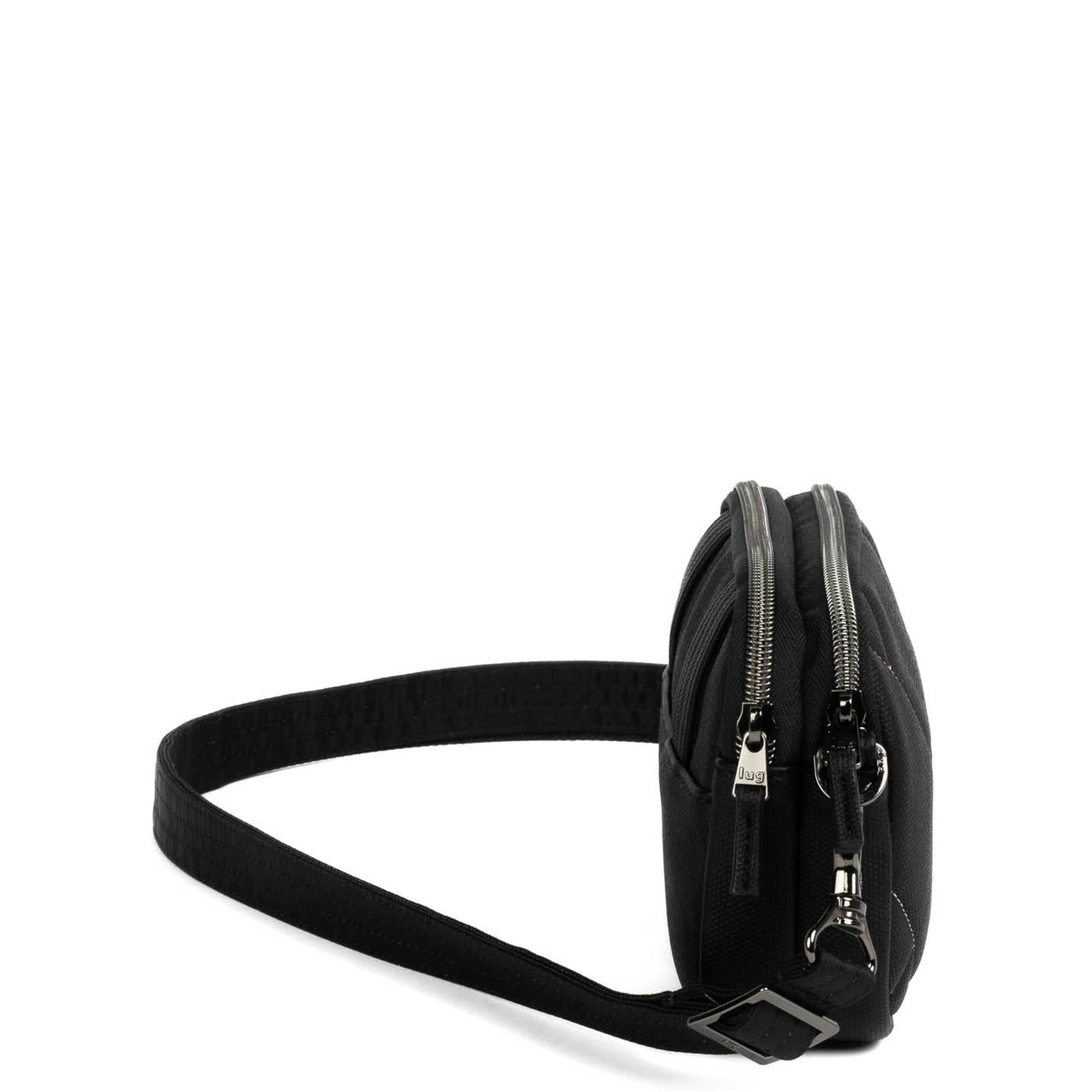 Coupe Matte Luxe VL Convertible Crossbody Bag - BLACK ICEPOP STITCH - CoupeML_BlackWithIcePop_03