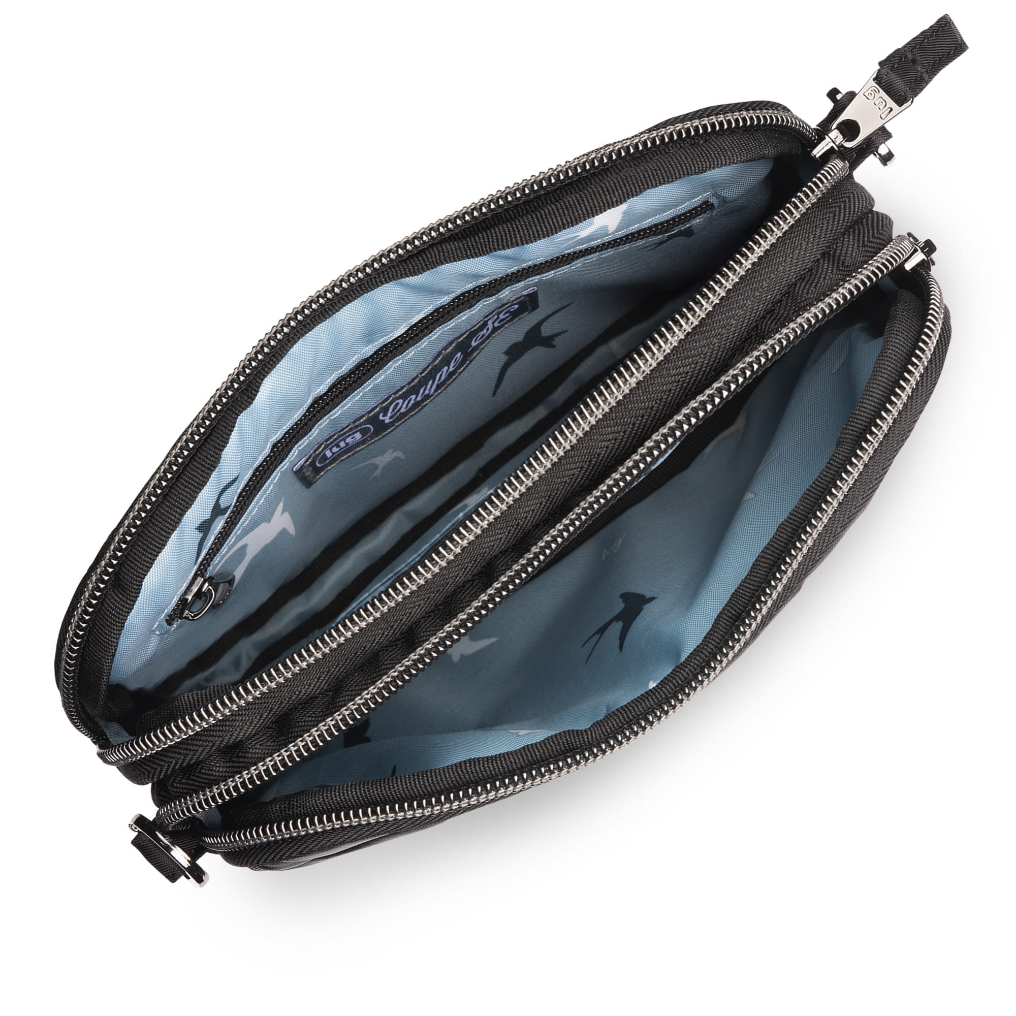 Coupe SE Convertible Crossbody Bag - BLACK RAINBOW STITCH - CoupeSE_Black_Rainbow_Stitc_05