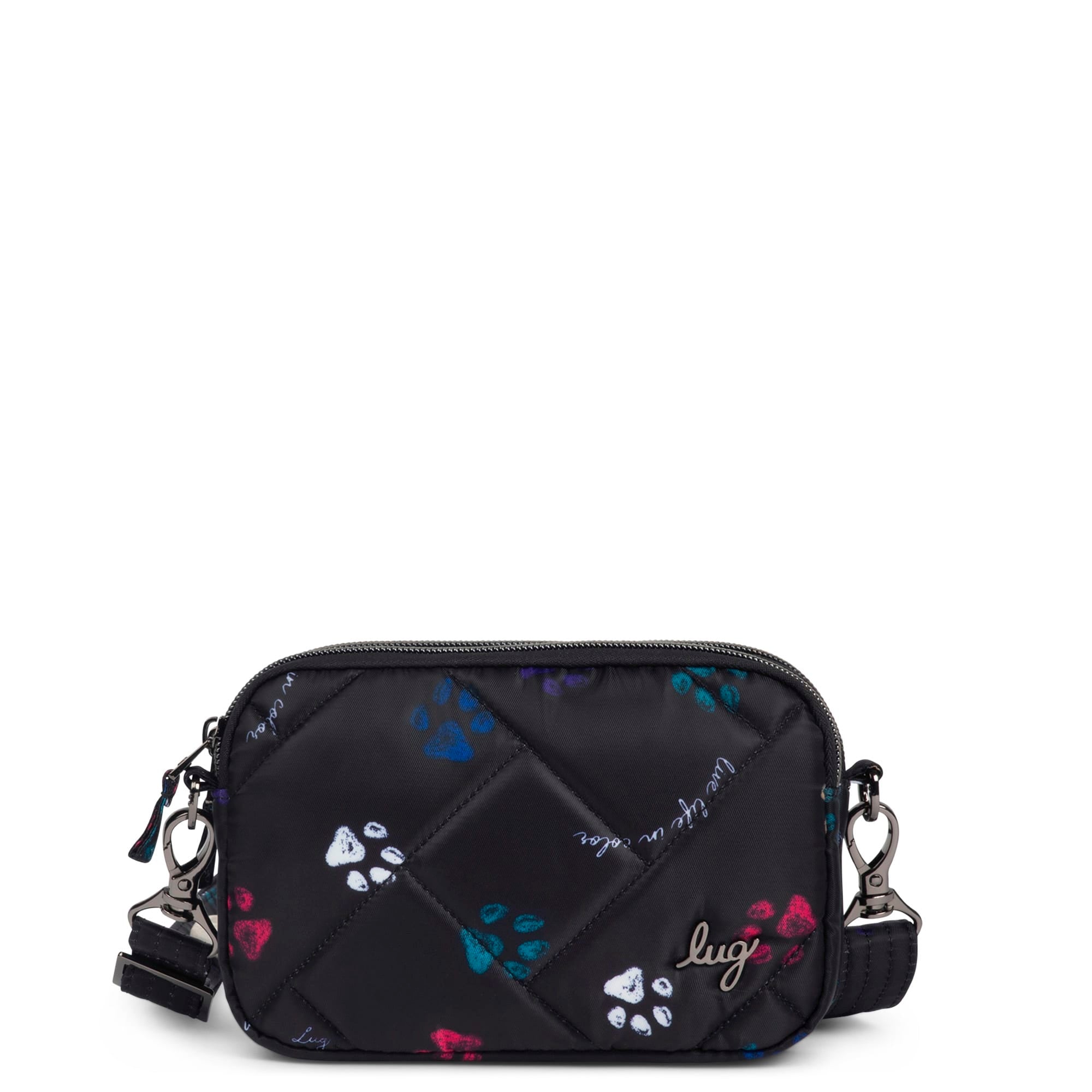 Coupe SE Convertible Crossbody Bag - PAWS BLACK - CoupeSE_Paws_Black_01