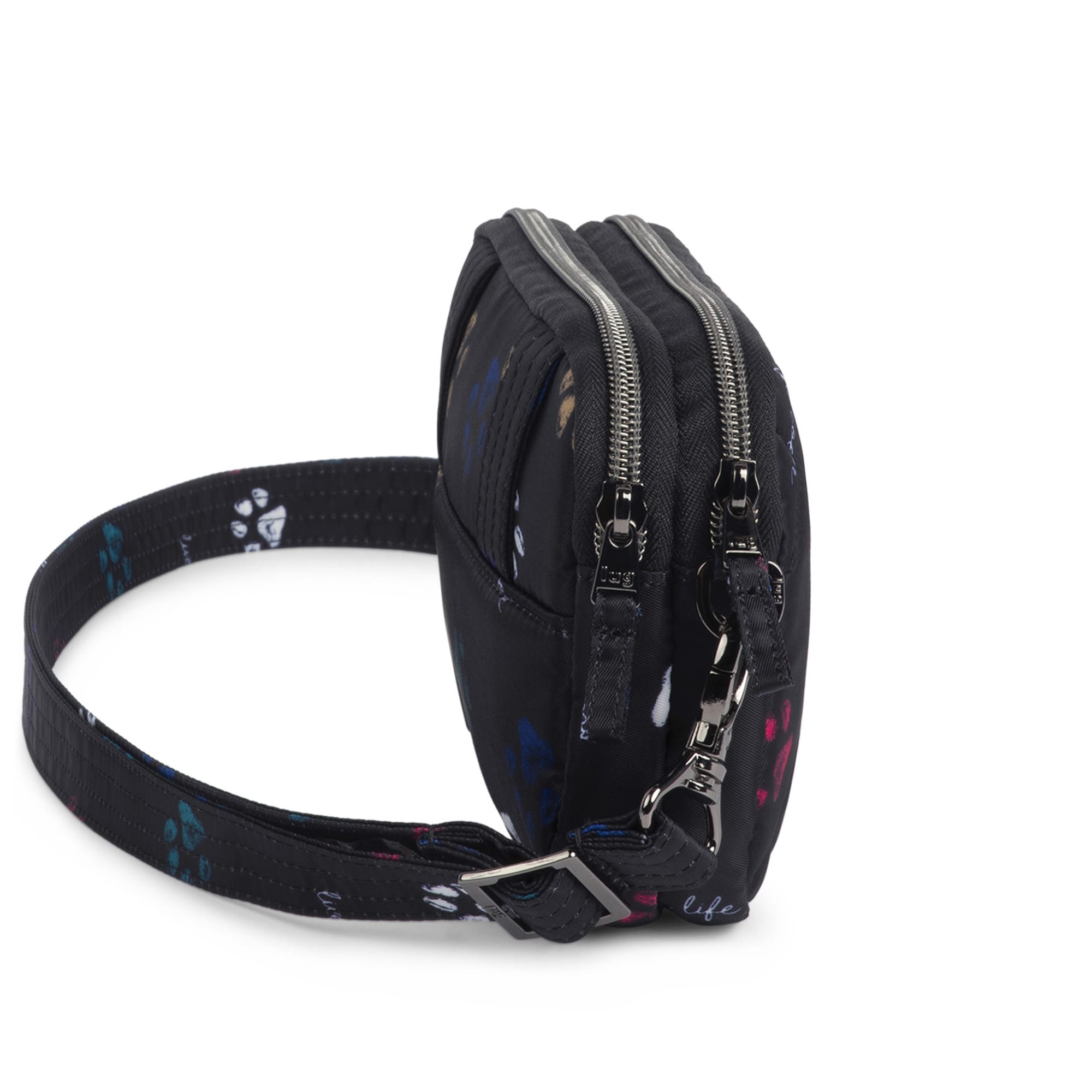 Coupe SE Convertible Crossbody Bag - PAWS BLACK - CoupeSE_Paws_Black_03