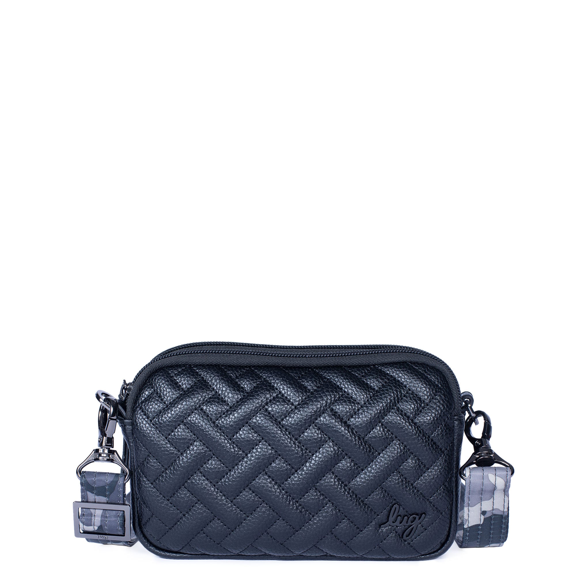 Coupe Classic VL Convertible Crossbody Bag - BLACK - CoupeVL_BlackCamoMidnightStrap_01