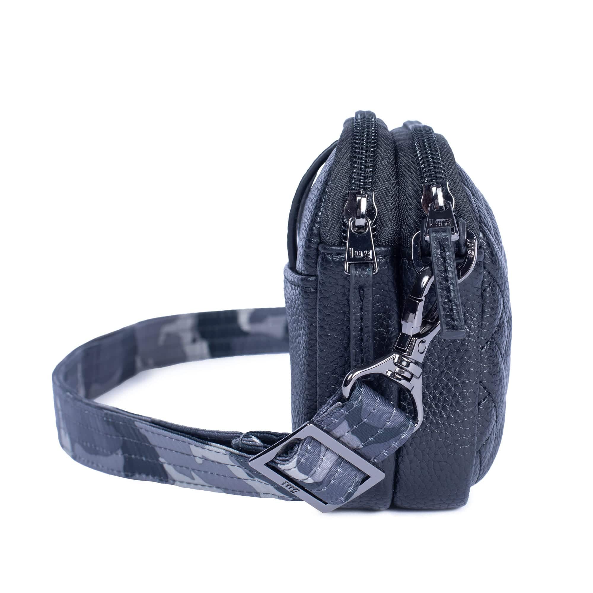 Coupe Classic VL Convertible Crossbody Bag - BLACK - CoupeVL_BlackCamoMidnightStrap_03