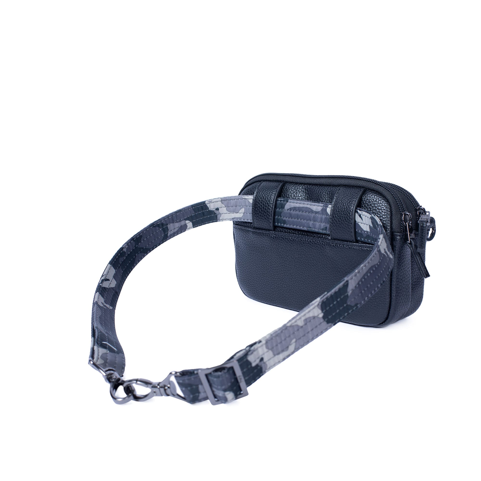 Coupe Classic VL Convertible Crossbody Bag - BLACK - CoupeVL_BlackCamoMidnightStrap_04