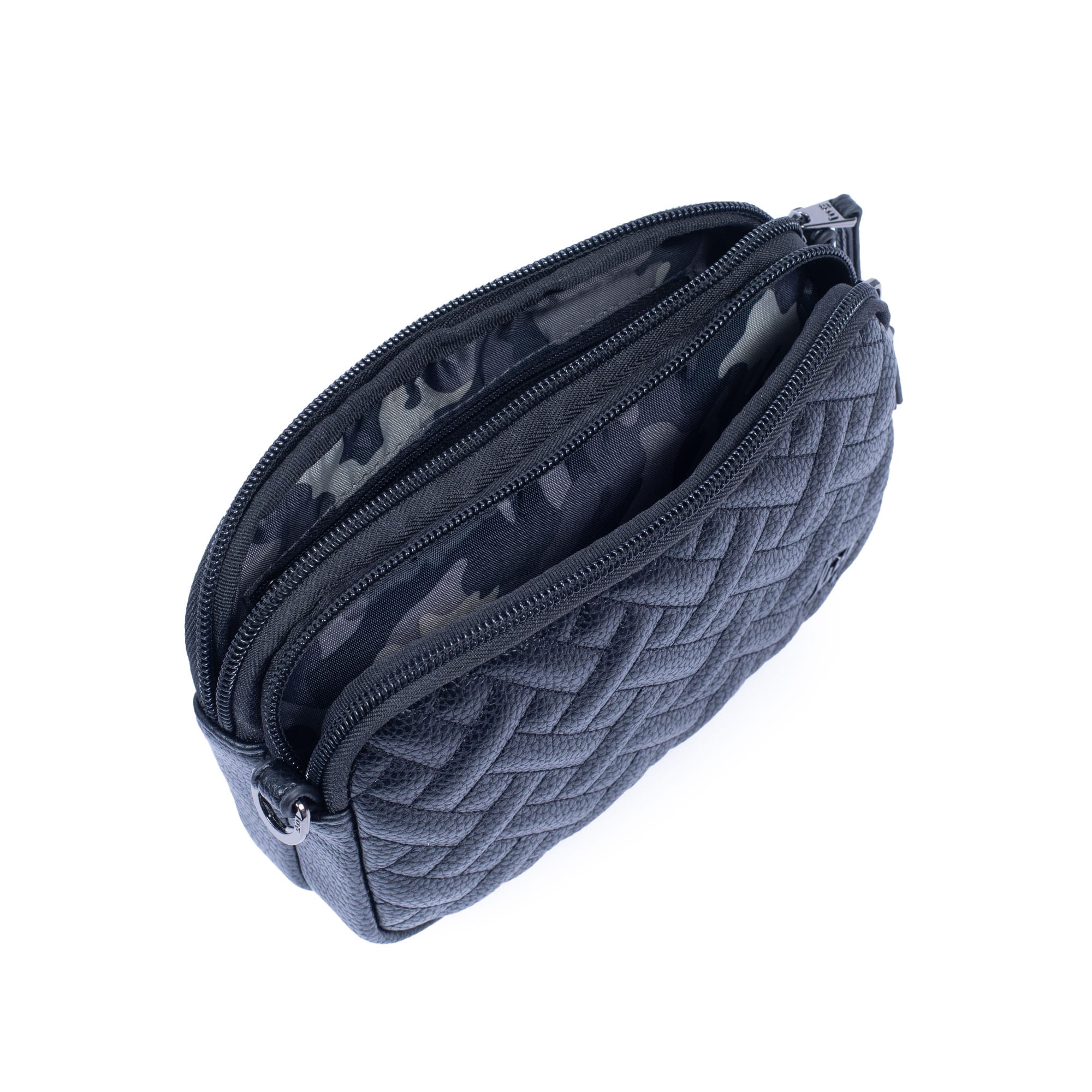 Coupe Classic VL Convertible Crossbody Bag - BLACK - CoupeVL_BlackCamoMidnightStrap_05