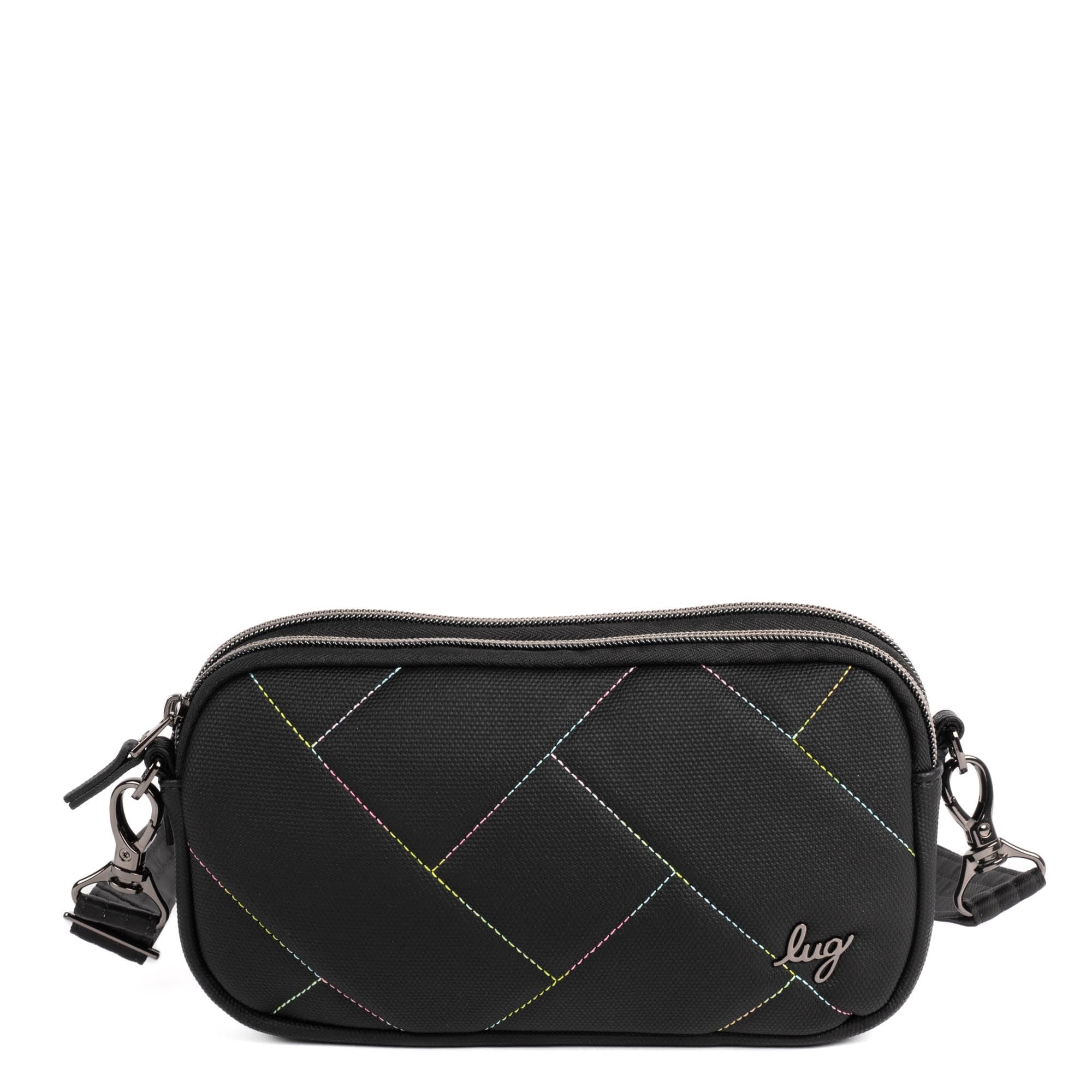 Coupe XL Matte Luxe VL Convertible Crossbody Bag - BLACK ICEPOP STITCH - CoupeXLMatteLuxe_BlackIcePopStitch_01