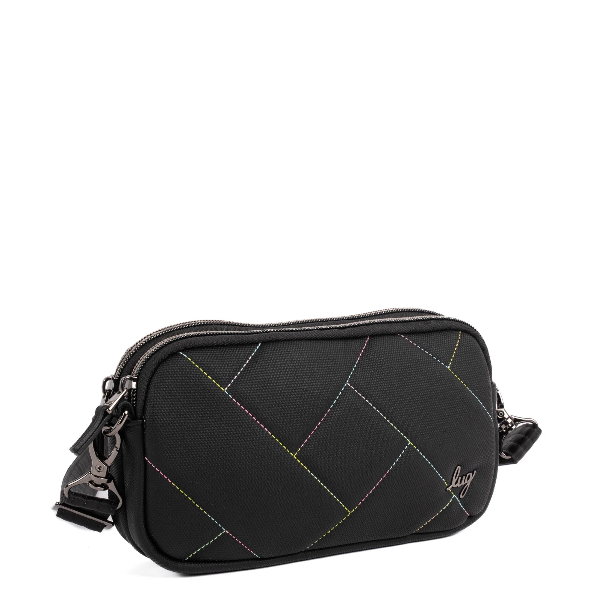 Coupe XL Matte Luxe VL Convertible Crossbody Bag - BLACK ICEPOP STITCH - CoupeXLMatteLuxe_BlackIcePopStitch_02