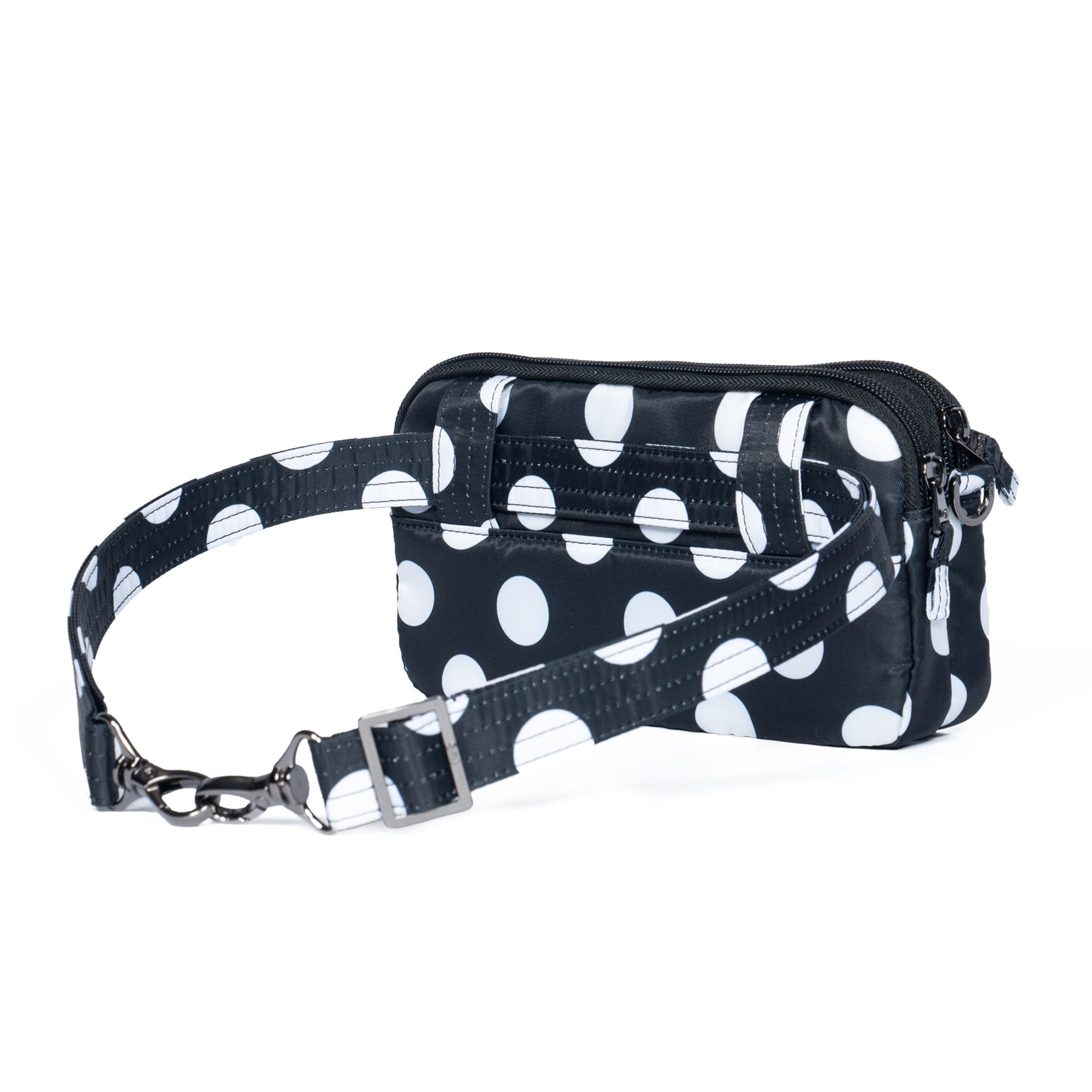 Coupe XL Convertible Crossbody Bag - BLACK LARGE DOT - CoupeXL_BlackLGDot_04