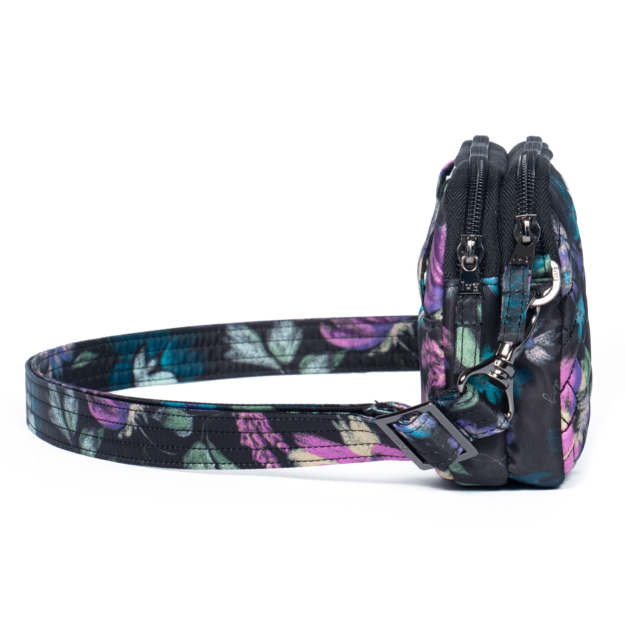 Coupe XL Convertible Crossbody Bag - BLOOM BLACK - CoupeXL_BloomBlack_03