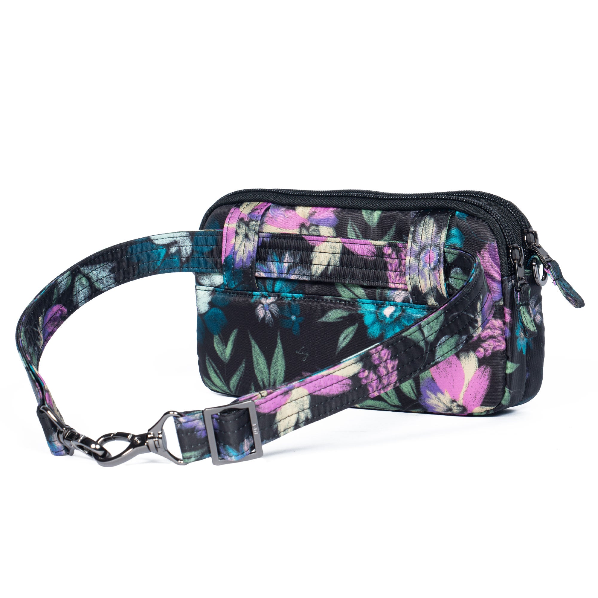 Coupe XL Convertible Crossbody Bag - BLOOM BLACK - CoupeXL_BloomBlack_04