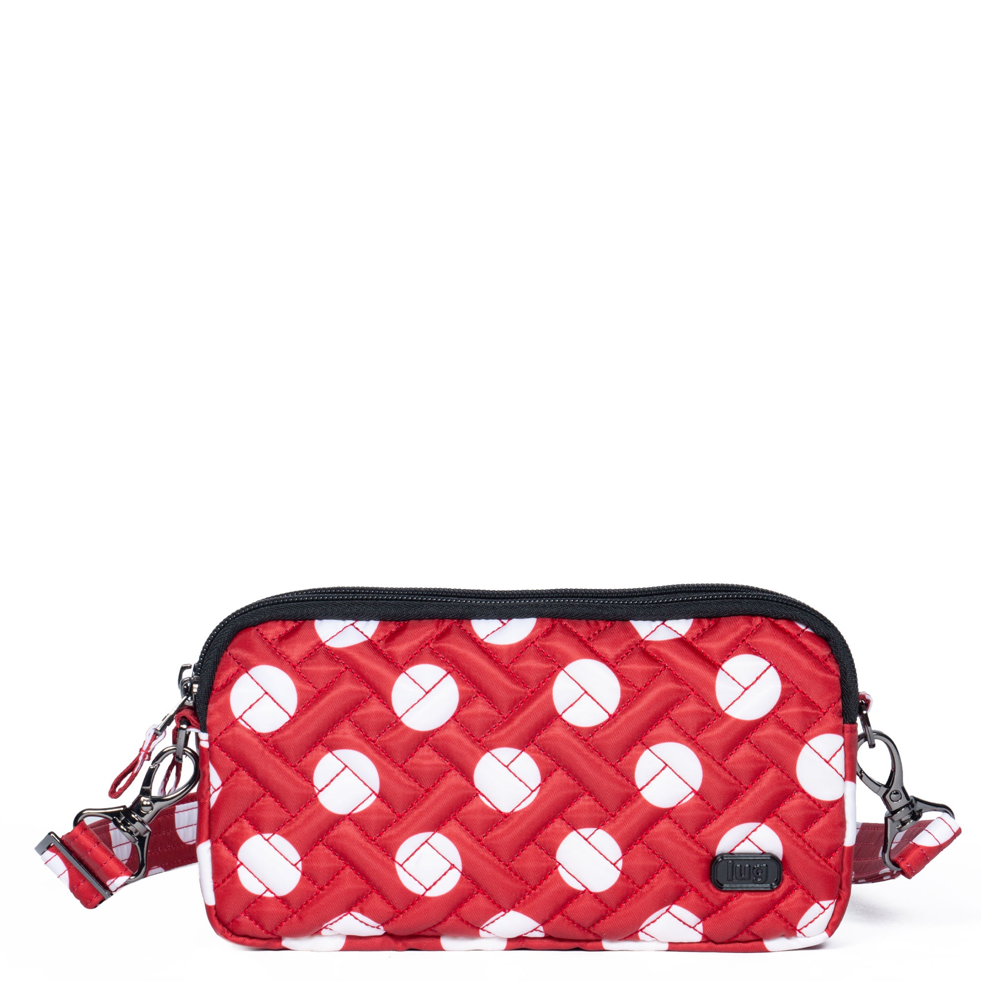 Coupe XL Convertible Crossbody Bag - CRIMSON LARGE DOT - CoupeXL_CrimsonLargeDot_01