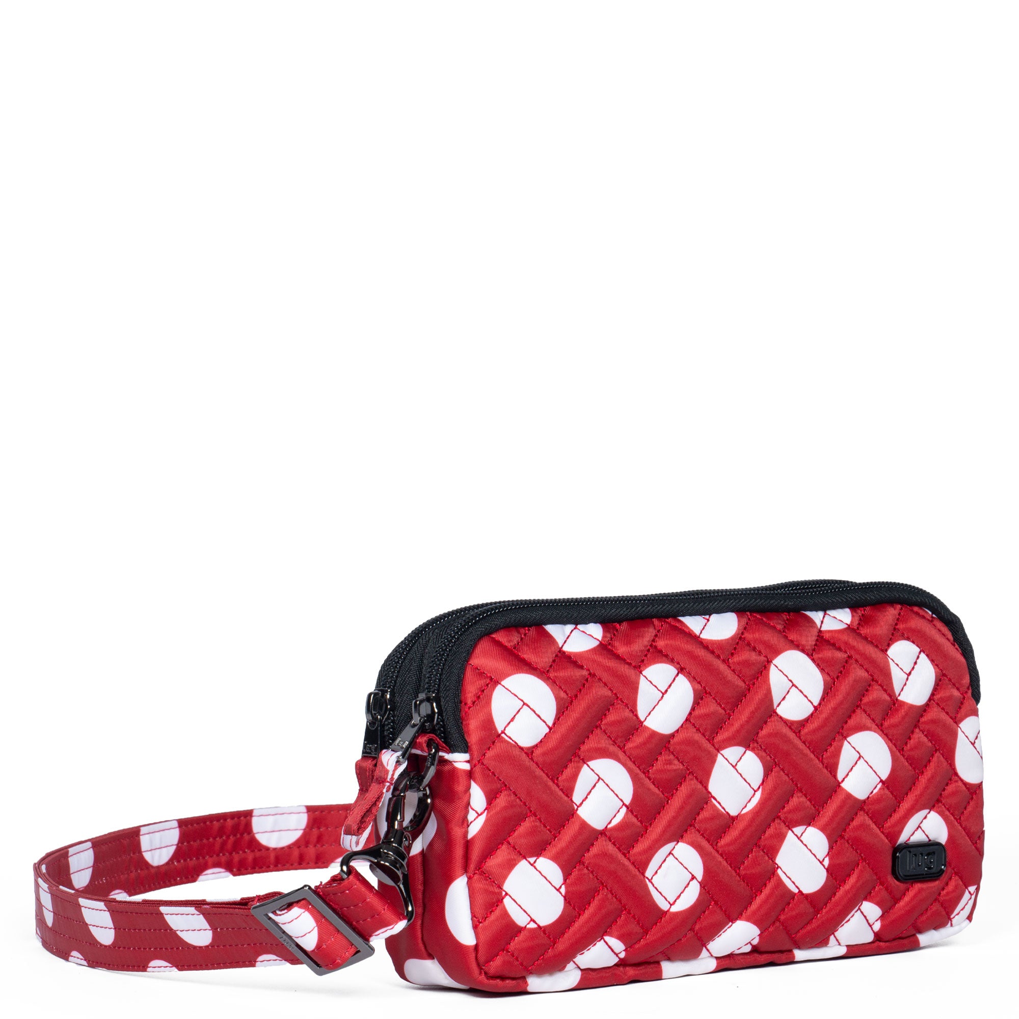 Coupe XL Convertible Crossbody Bag - CRIMSON LARGE DOT - CoupeXL_CrimsonLargeDot_02