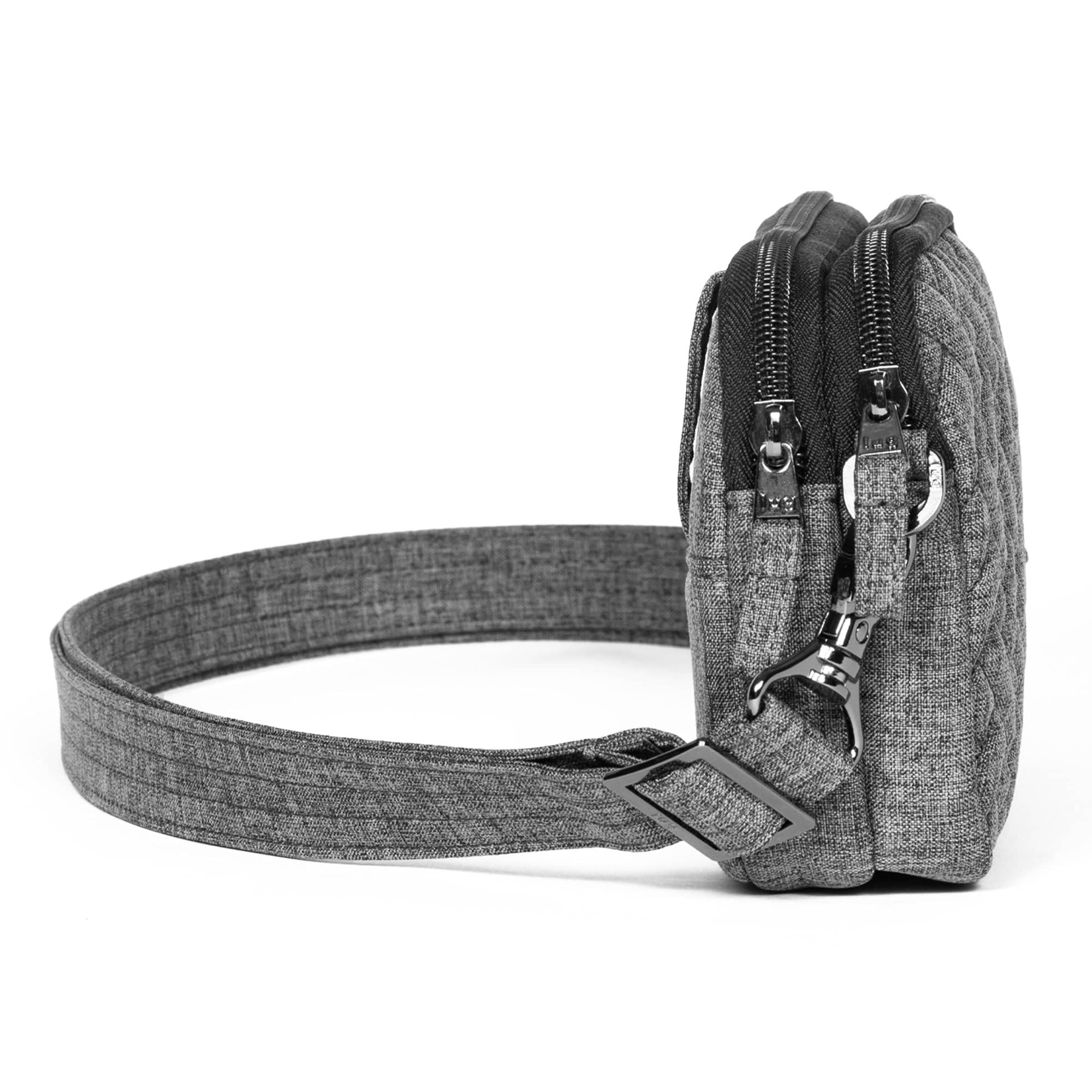 Coupe XL Convertible Crossbody Bag - HEATHER GREY - CoupeXL_HeatherGrey_03