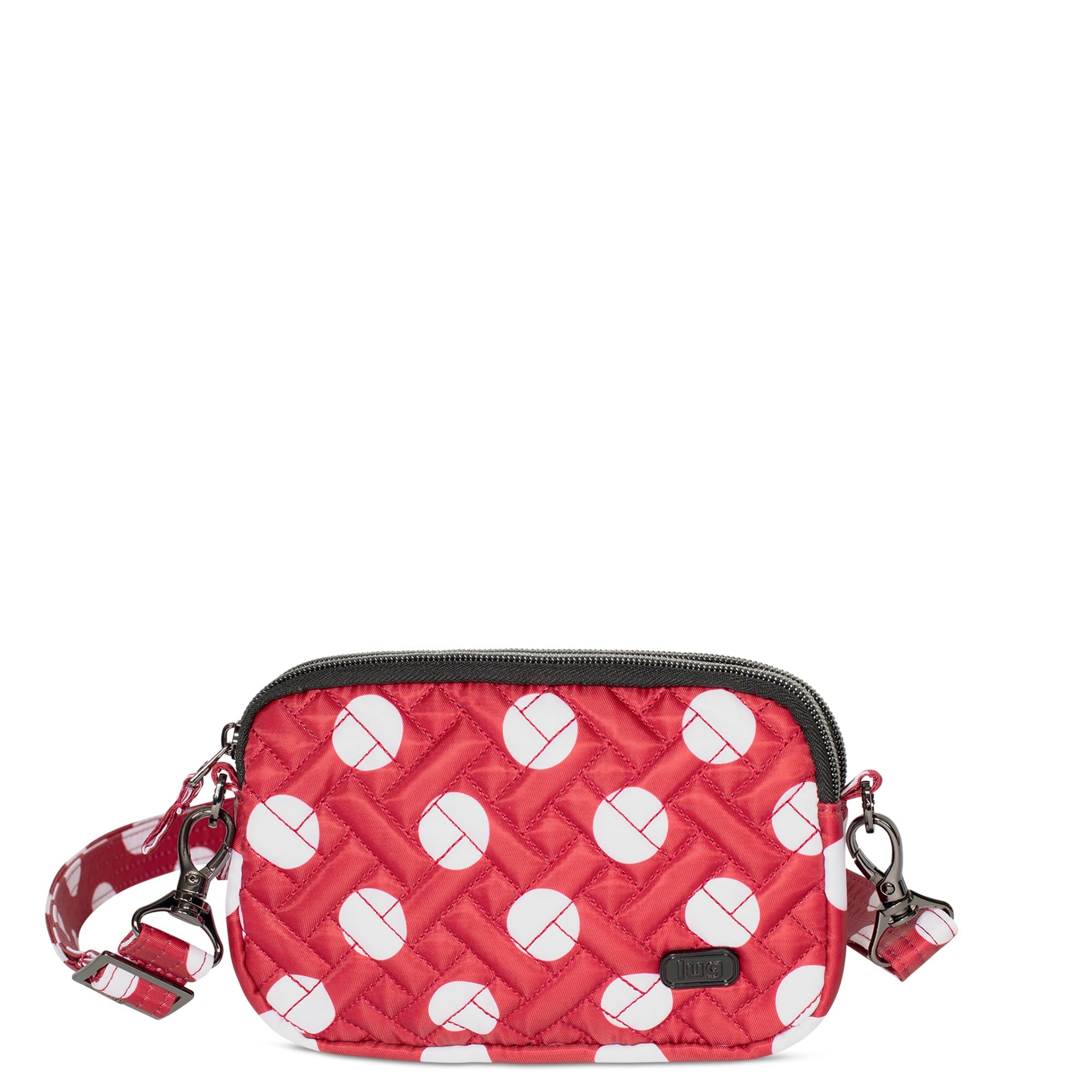 Coupe Convertible Crossbody Bag - CRIMSON LARGE DOT - Coupe_CrimsonLgDot_01