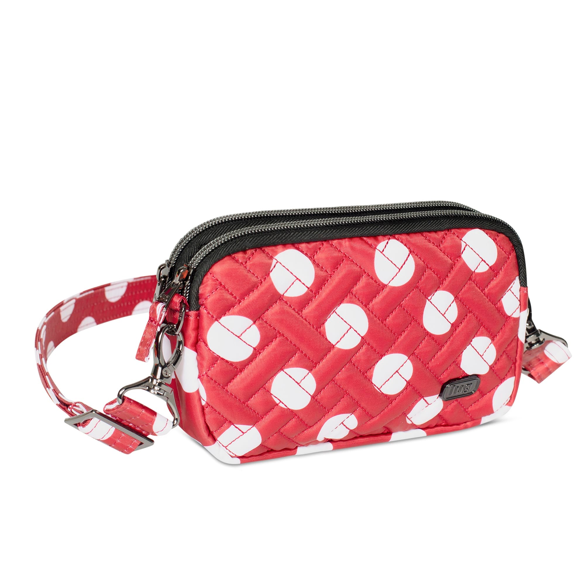 Coupe Convertible Crossbody Bag - CRIMSON LARGE DOT - Coupe_CrimsonLgDot_02