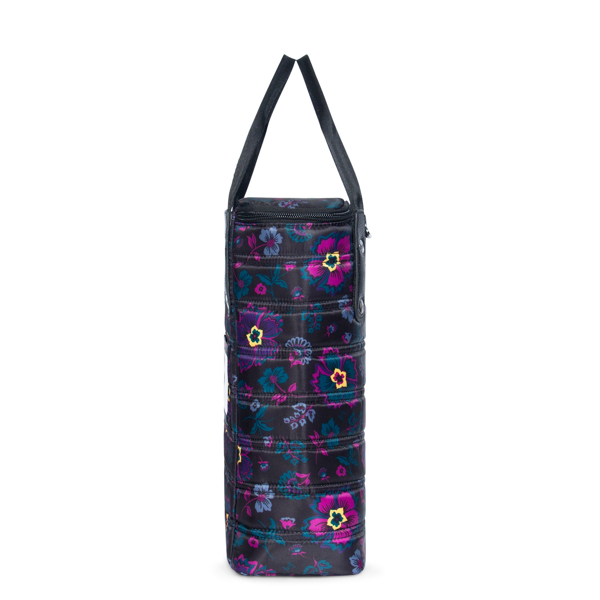 Cradle Wine Tote - BOHO FLORAL BLACK - Cradle_BohoFloralBlack_03