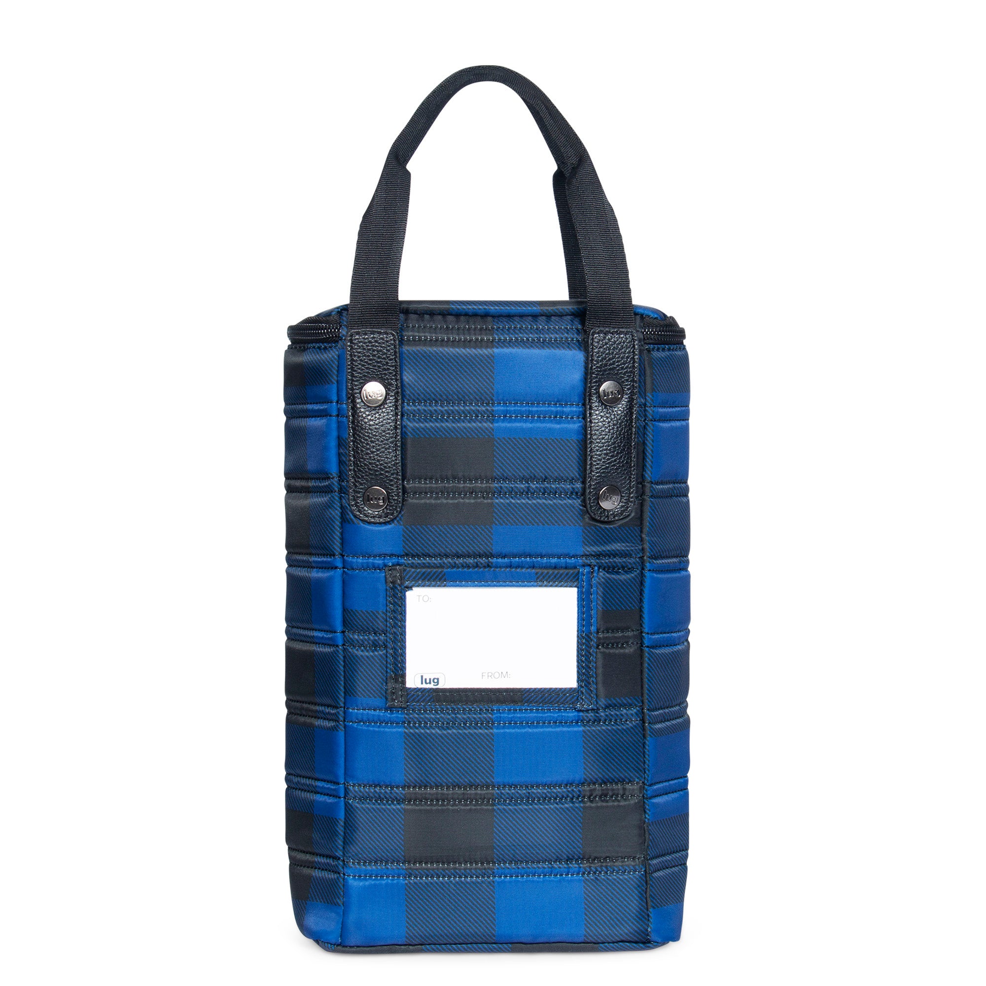 Cradle Wine Tote - BUFFALO CHECK BLUE - Cradle_BuffaloCheckBlue_04