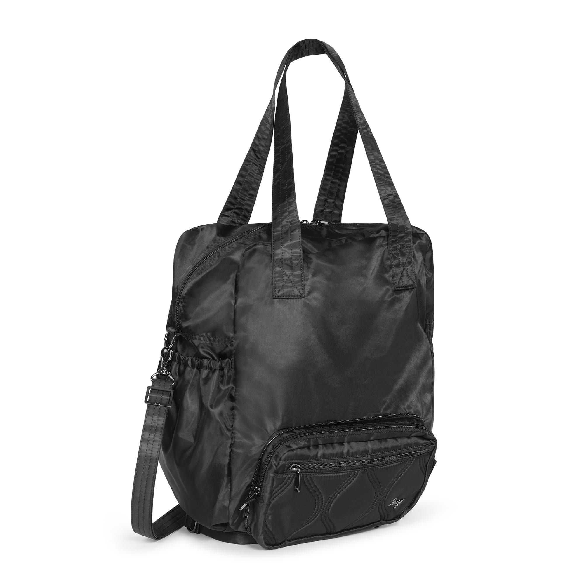 Crescendo Convertible Shopper with Crossbody - MIDNIGHT BLACK - Crescendo_Black_02_01