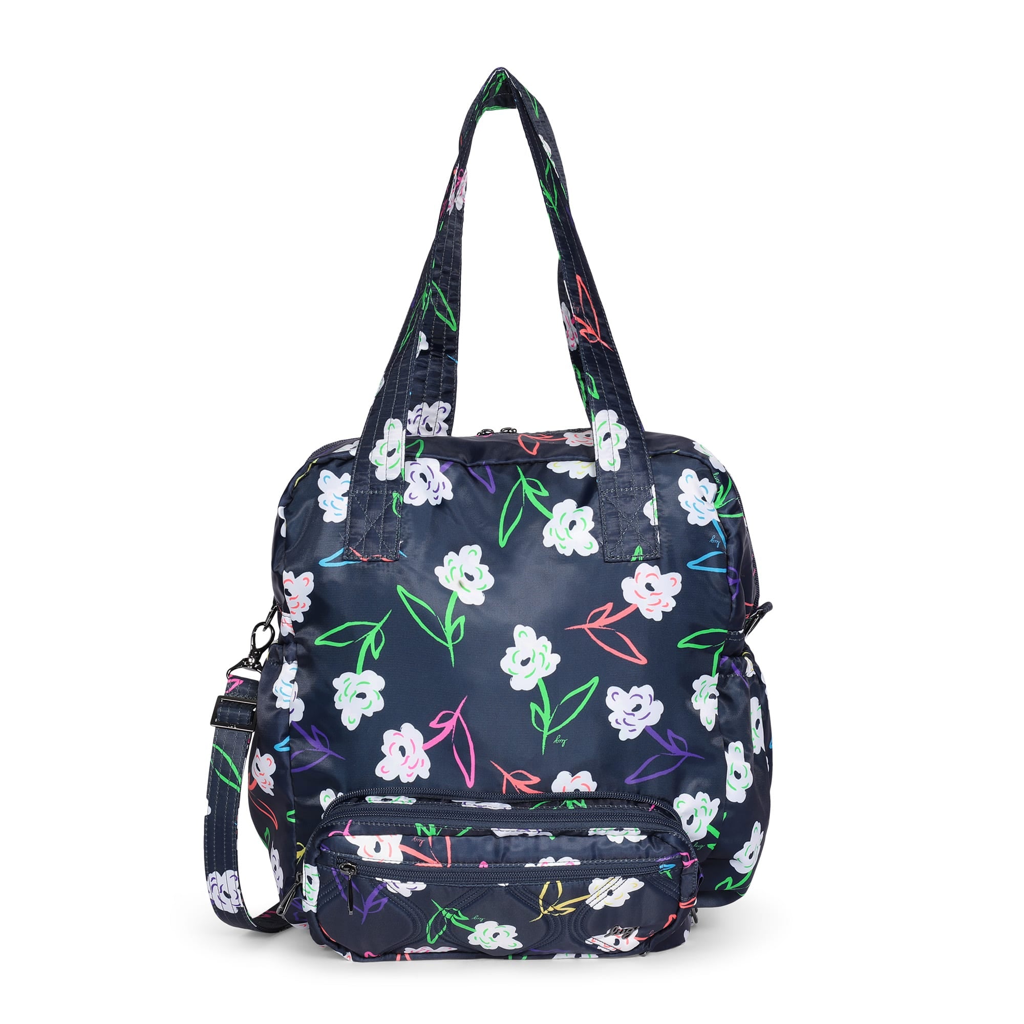 Crescendo Convertible Shopper with Crossbody - BRIGHT FLORAL - Crescendo_BrightFloral_01_01