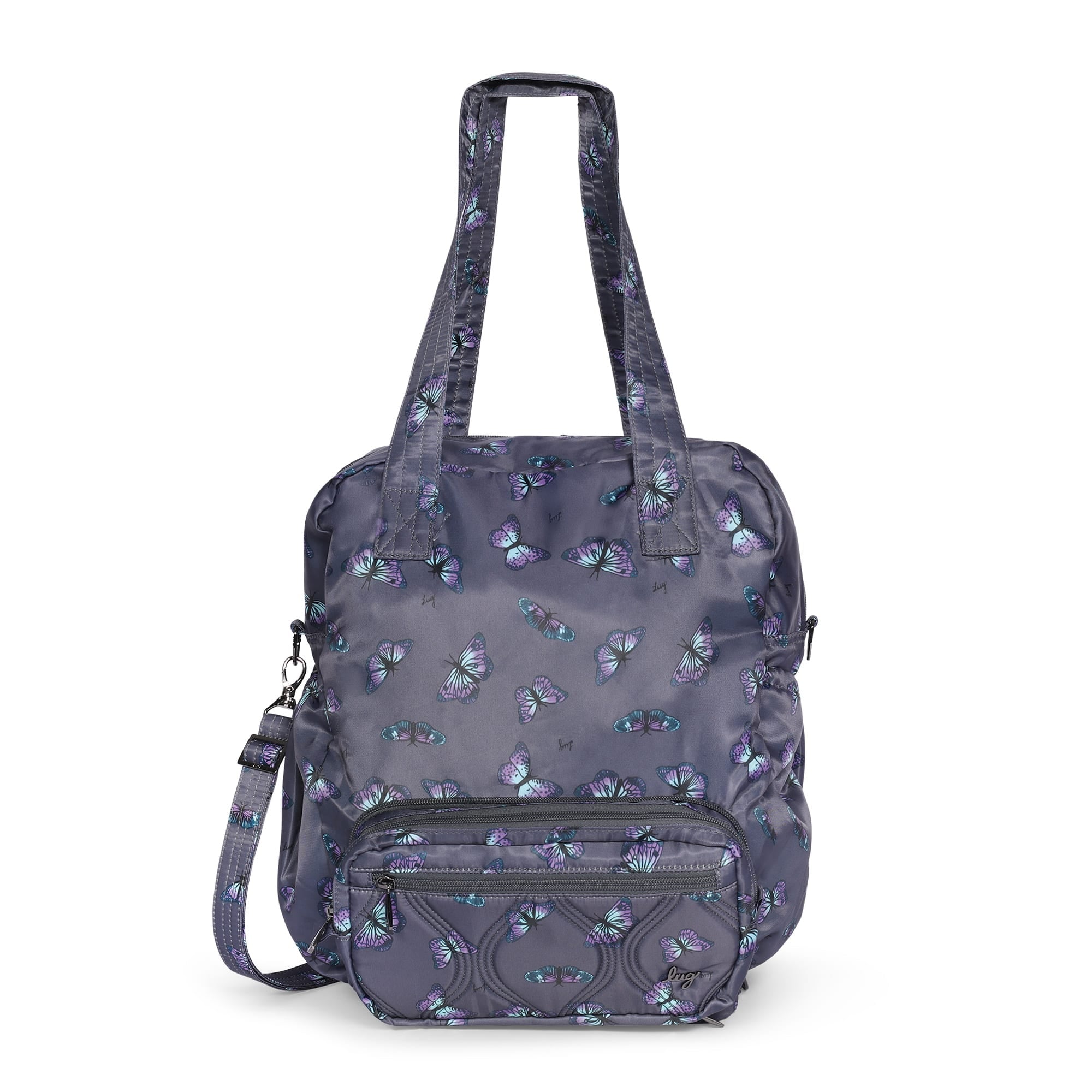 Crescendo Convertible Shopper with Crossbody - BUTTERFLY GREY - Crescendo_Butterfley_Grey_01_01