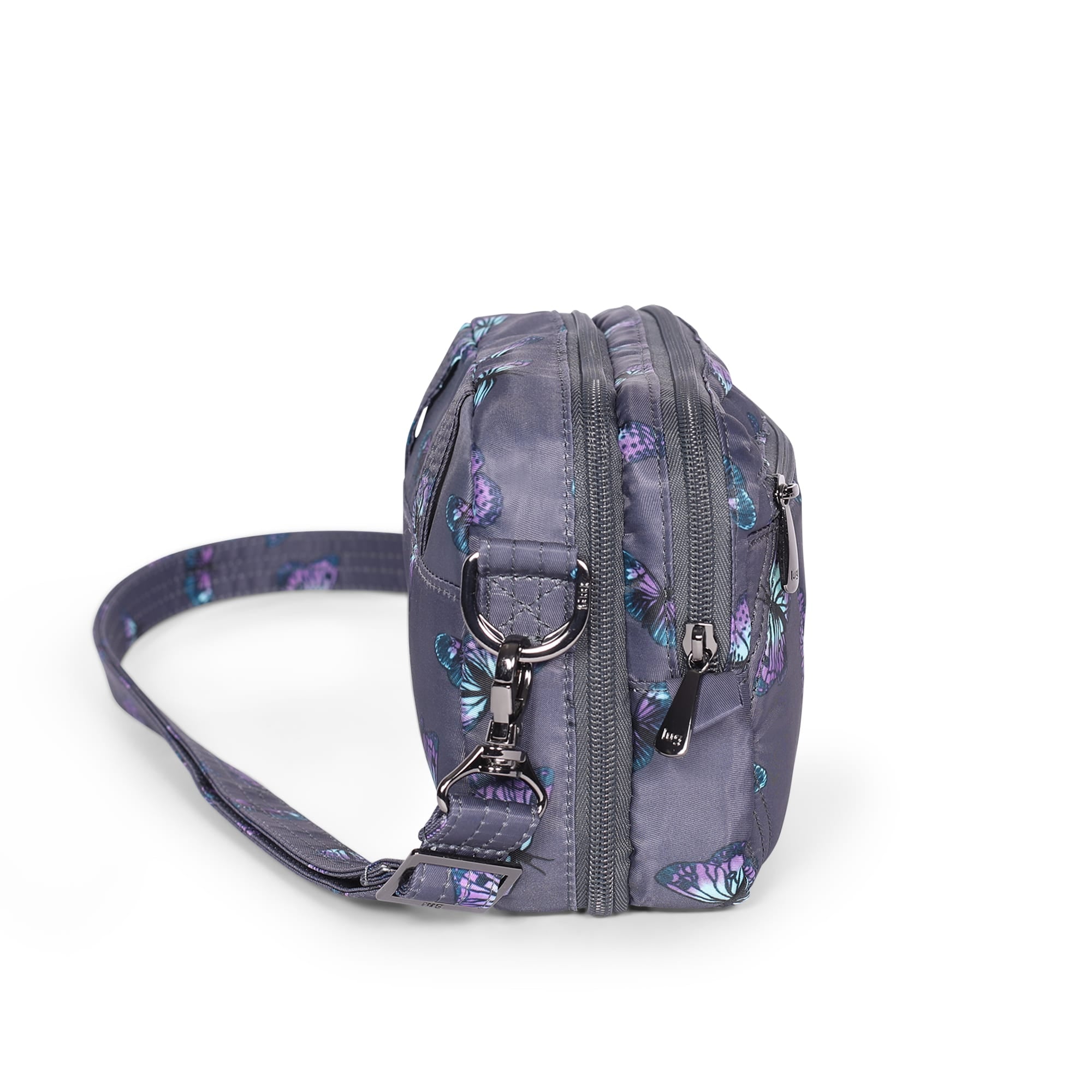 Crescendo Convertible Shopper with Crossbody - BUTTERFLY GREY - Crescendo_Butterfley_Grey_03