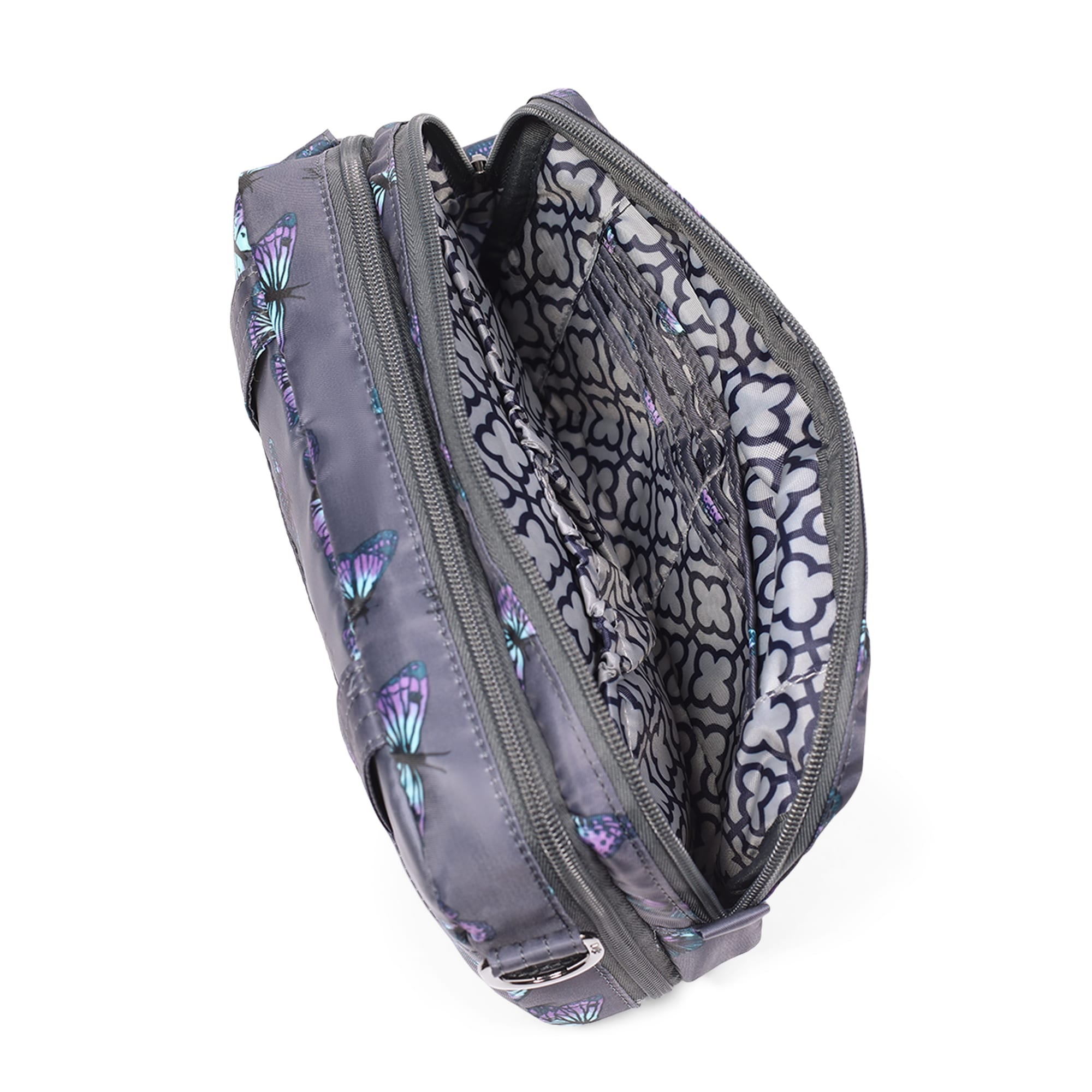 Crescendo Convertible Shopper with Crossbody - BUTTERFLY GREY - Crescendo_Butterfley_Grey_05