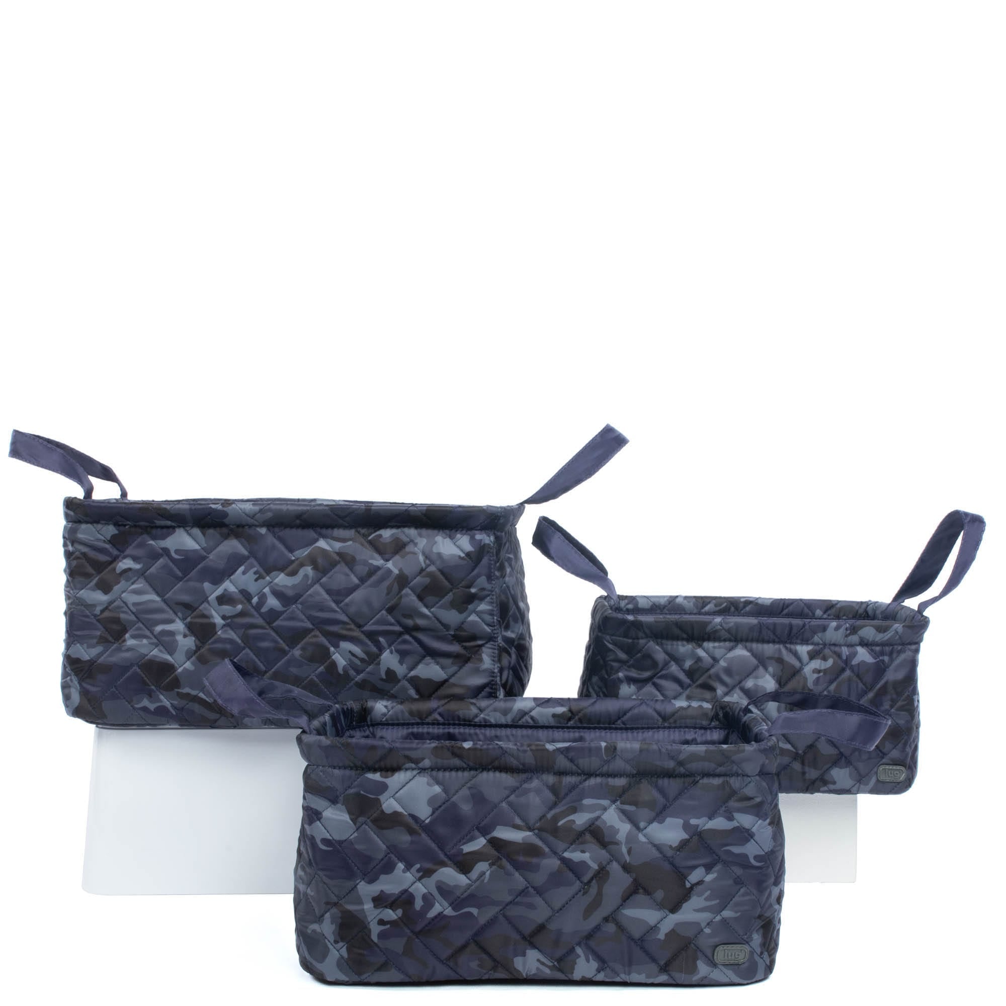 Crescendo 3pc Reversible Storage Bins - CAMO NAVY NAVY - Crescendo_CamoNavyNavy_01