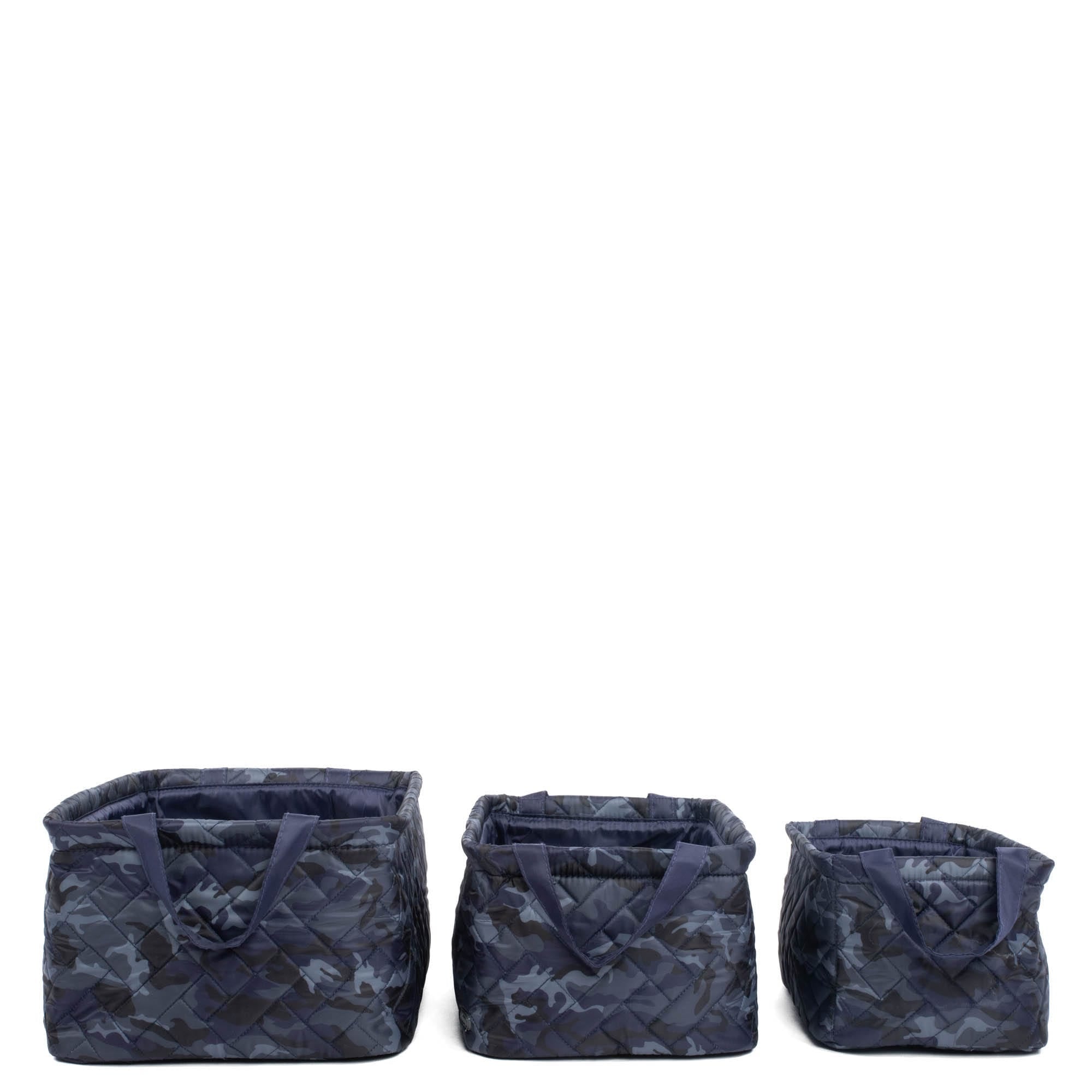 Crescendo 3pc Reversible Storage Bins - CAMO NAVY NAVY - Crescendo_CamoNavyNavy_03