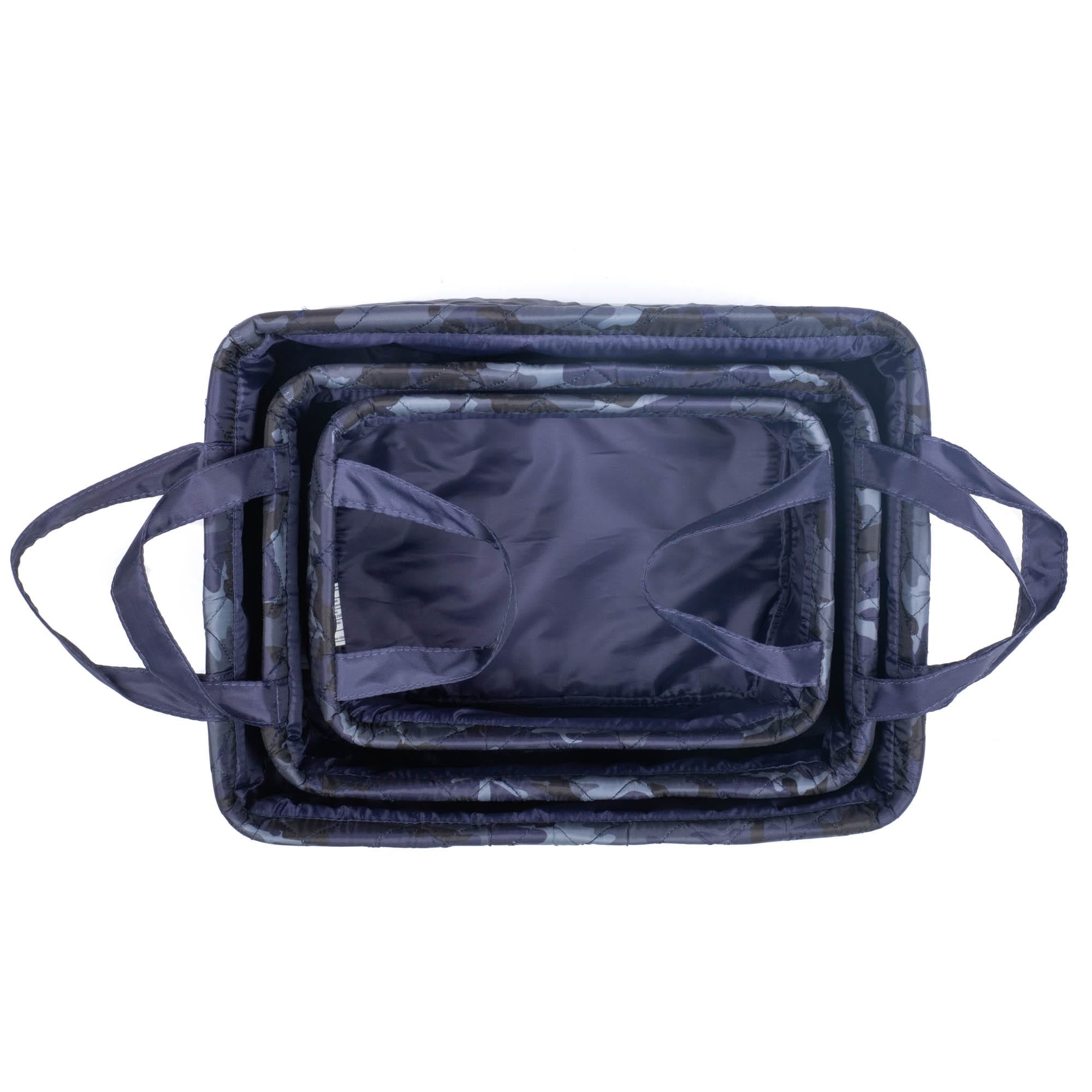 Crescendo 3pc Reversible Storage Bins - CAMO NAVY NAVY - Crescendo_CamoNavyNavy_06