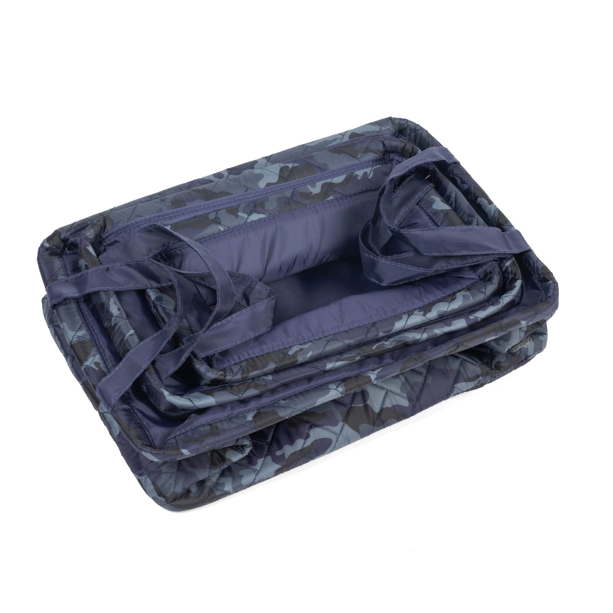 Crescendo 3pc Reversible Storage Bins - CAMO NAVY NAVY - Crescendo_CamoNavyNavy_08