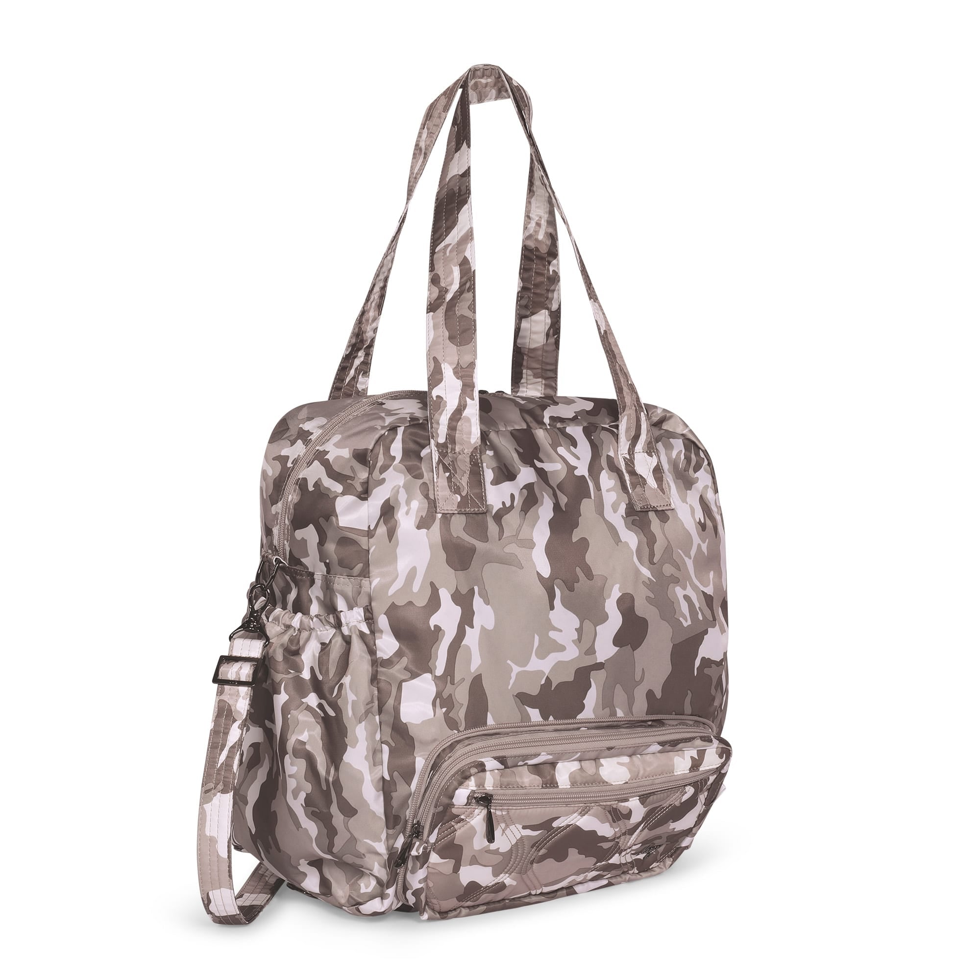 Crescendo Convertible Shopper with Crossbody - CAMO TAUPE - Crescendo_CamoTaupe_02_01