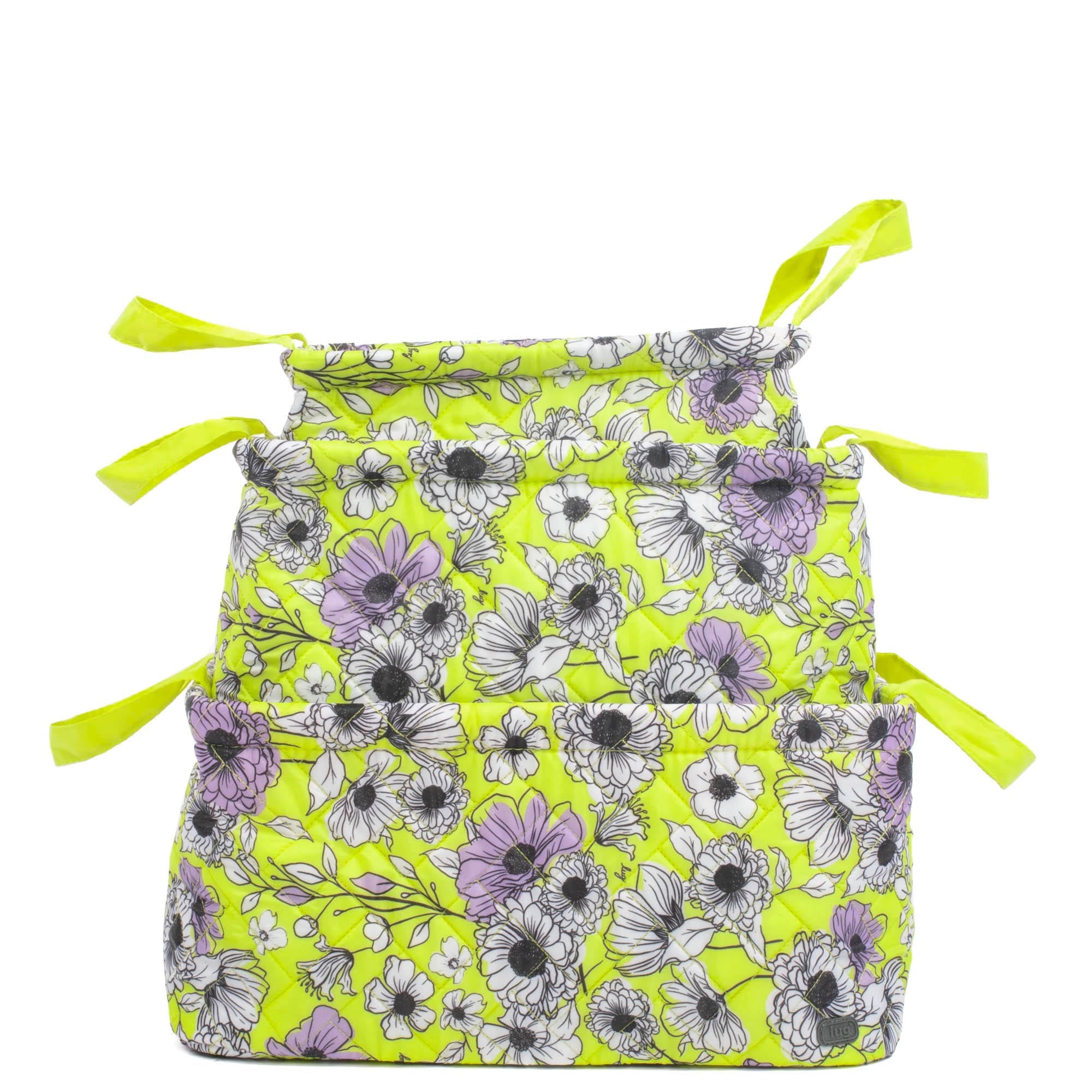 Crescendo 3pc Reversible Storage Bins - GARDENIA GREEN GREEN - Crescendo_GardeniaGreenGreenBase_07