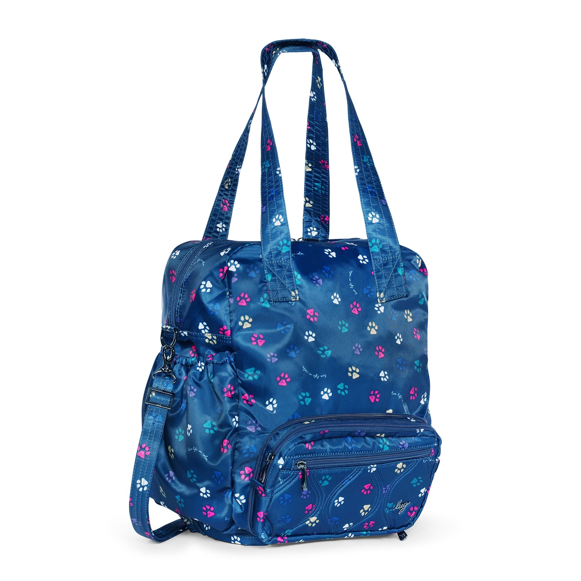 Crescendo Convertible Shopper with Crossbody - PAWS NAVY - Crescendo_PawsNavy_02_01