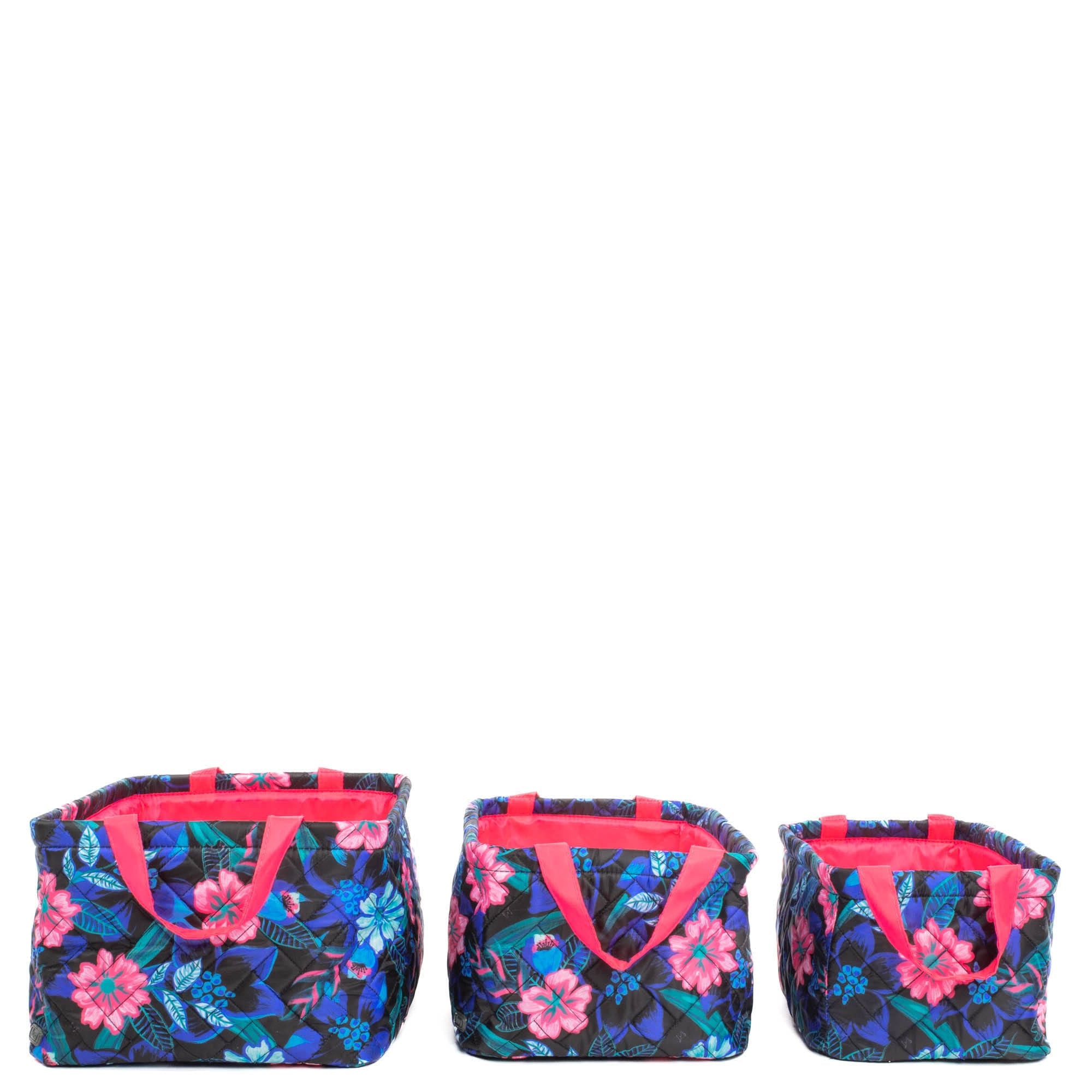 Crescendo 3pc Reversible Storage Bins - RESORT BLACK MAGENTA - Crescendo_ResortBlackMagenta_03